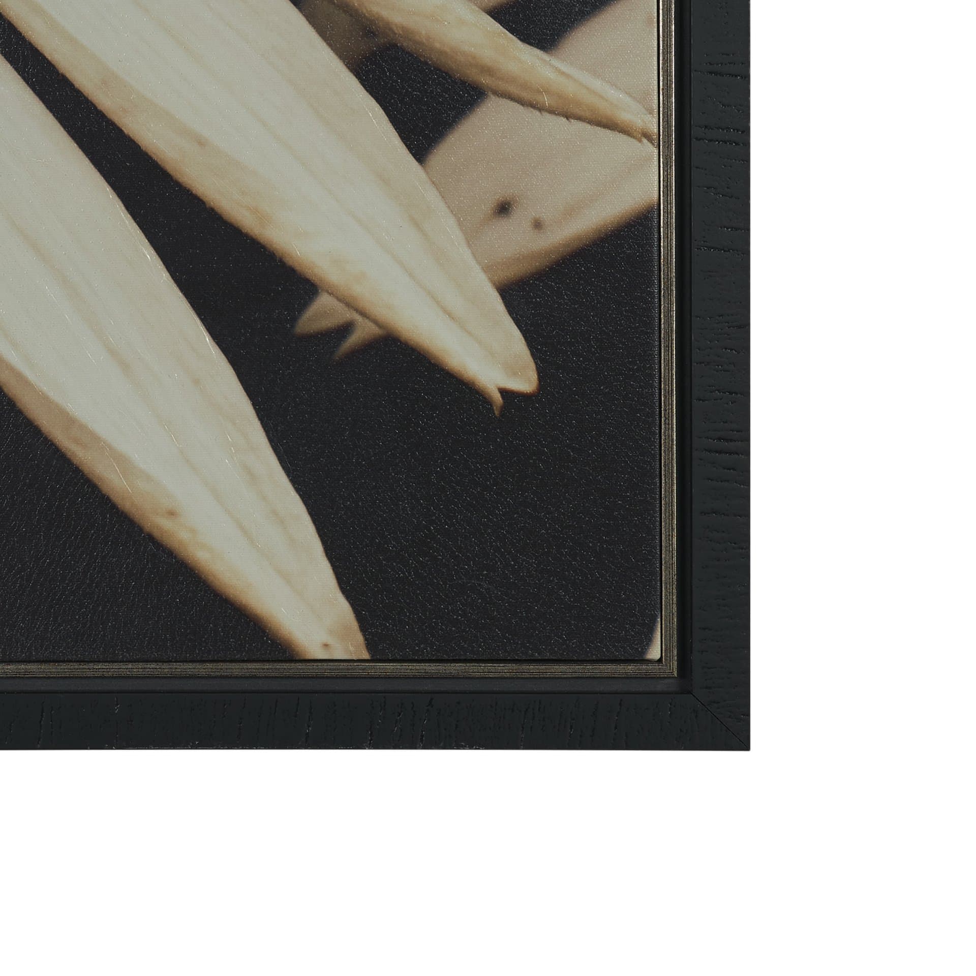 Quiet by Olivia Joy StClaire Hand-Embellished Textured Framed Canvas Art Print — product photograph