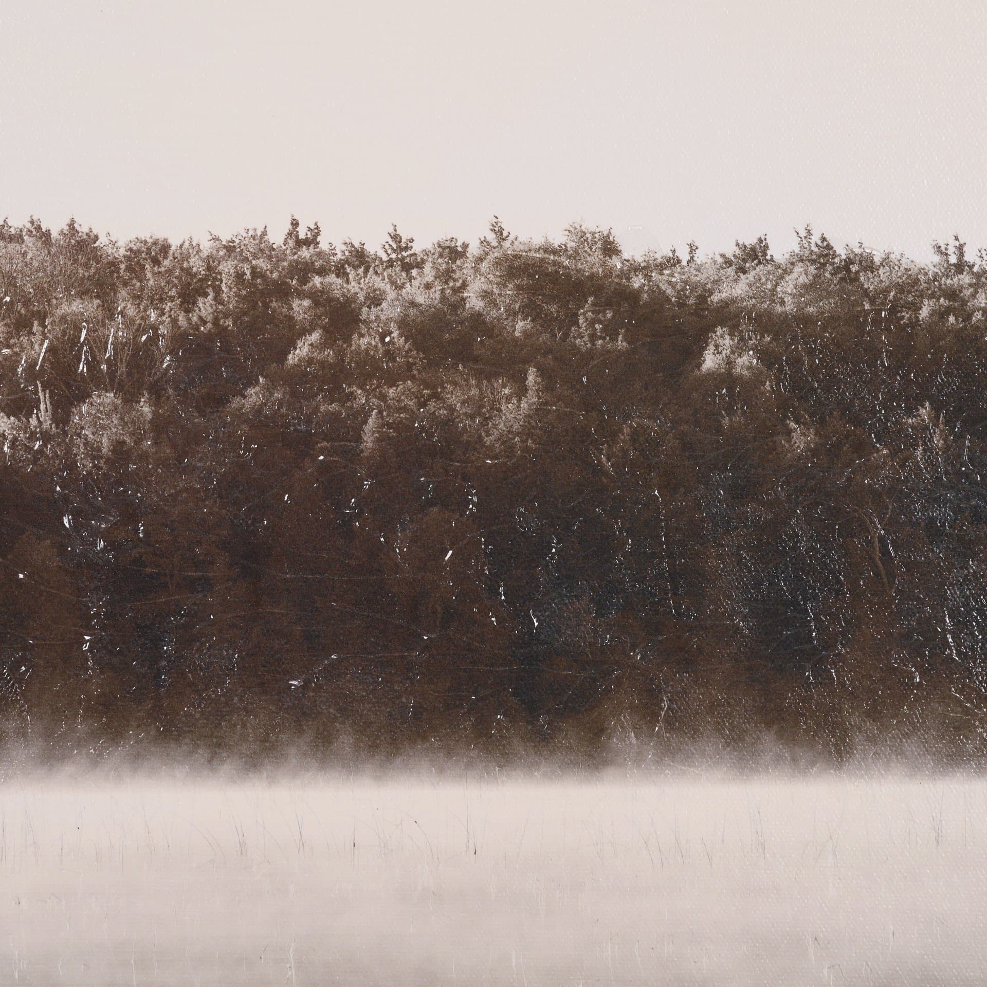 Calm Reflections by Mike Toy Hand-Embellished Textured Framed Canvas Photo Print — product photograph