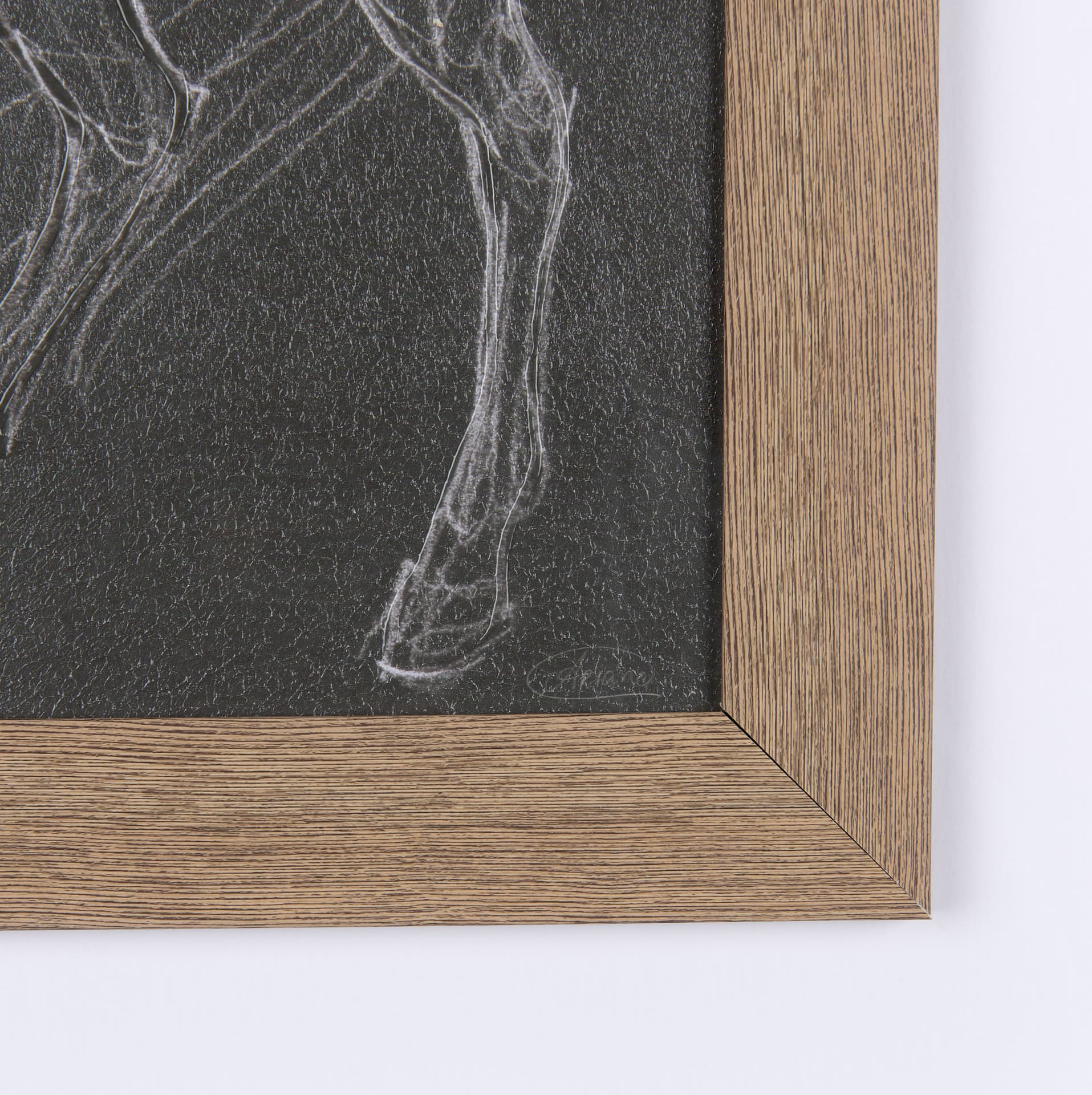 Horse IV by Mercana Studio a Hand Embellished Textured Framed Art Print Matted under Glass — product photograph