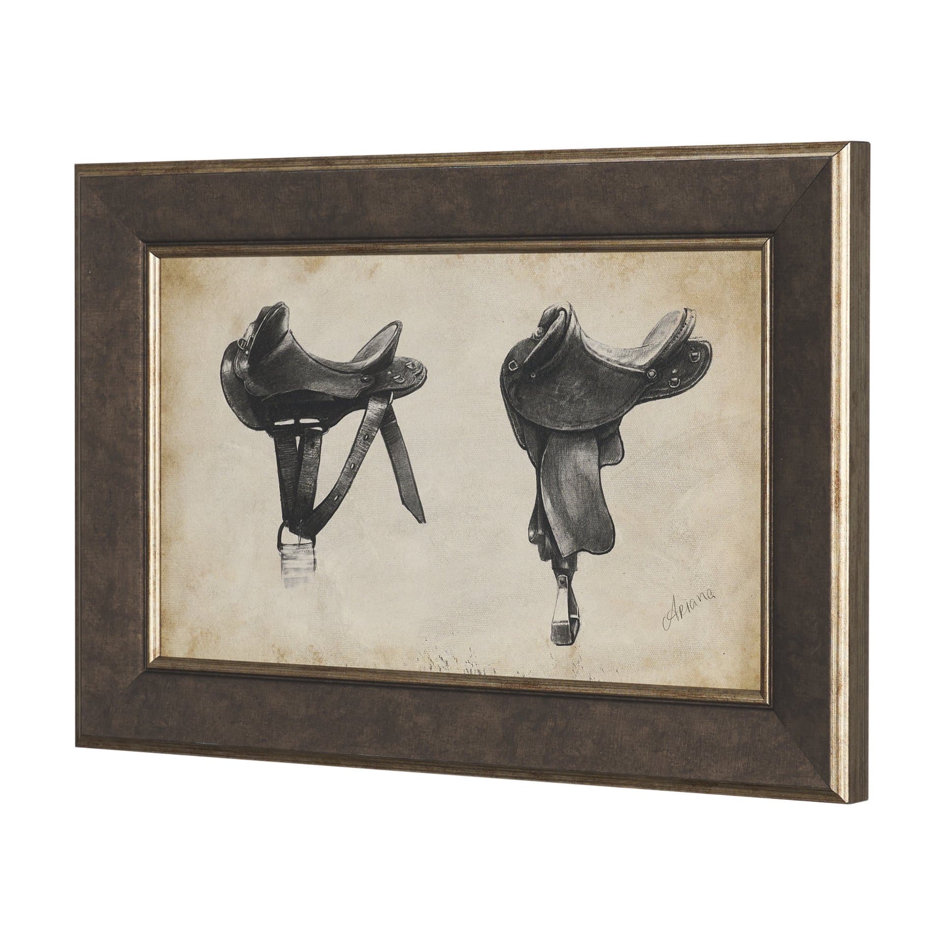 Equestrian Collection by Mercana Studio Textured Framed (Set of 6) — product photograph