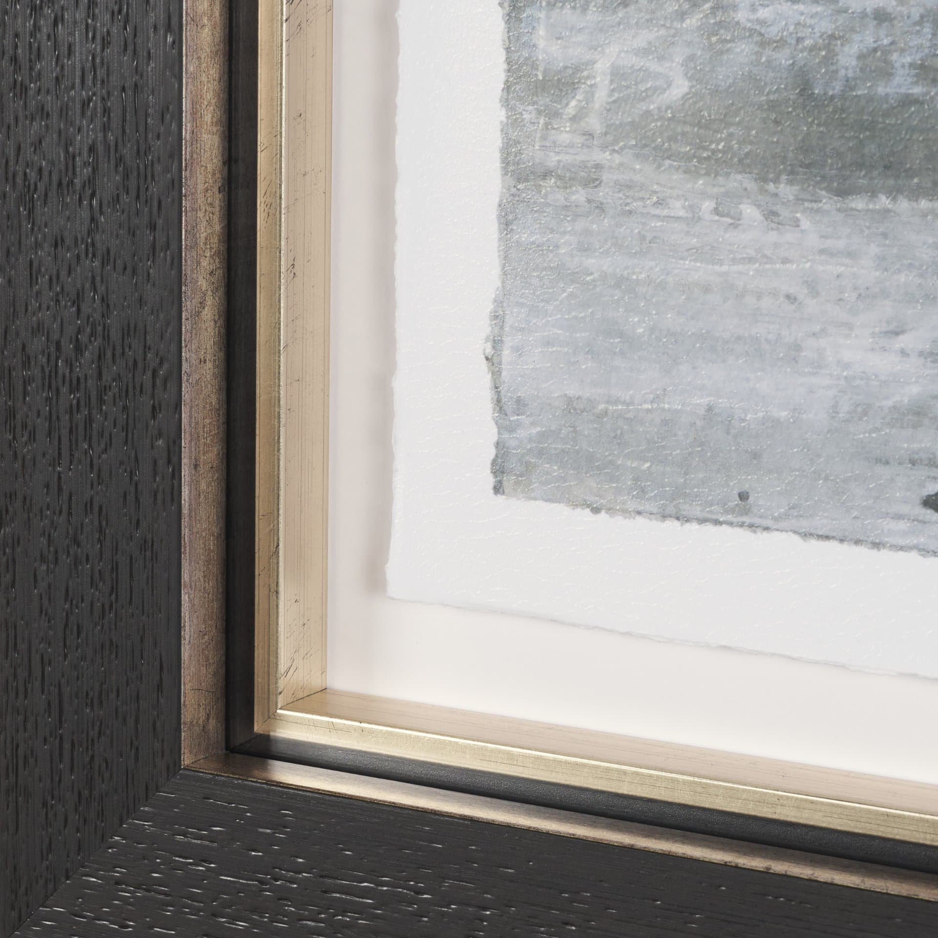 Brook and Willows I by Mercana Studio Hand Embelished Textured Framed Artwork Matted under Glass — product photograph