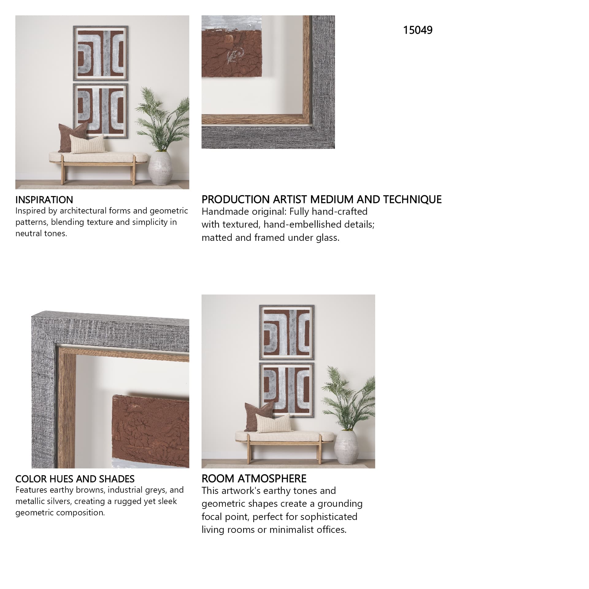 Retro Pipes II by Studio M a Framed handmade Original Artwork — in a styled room