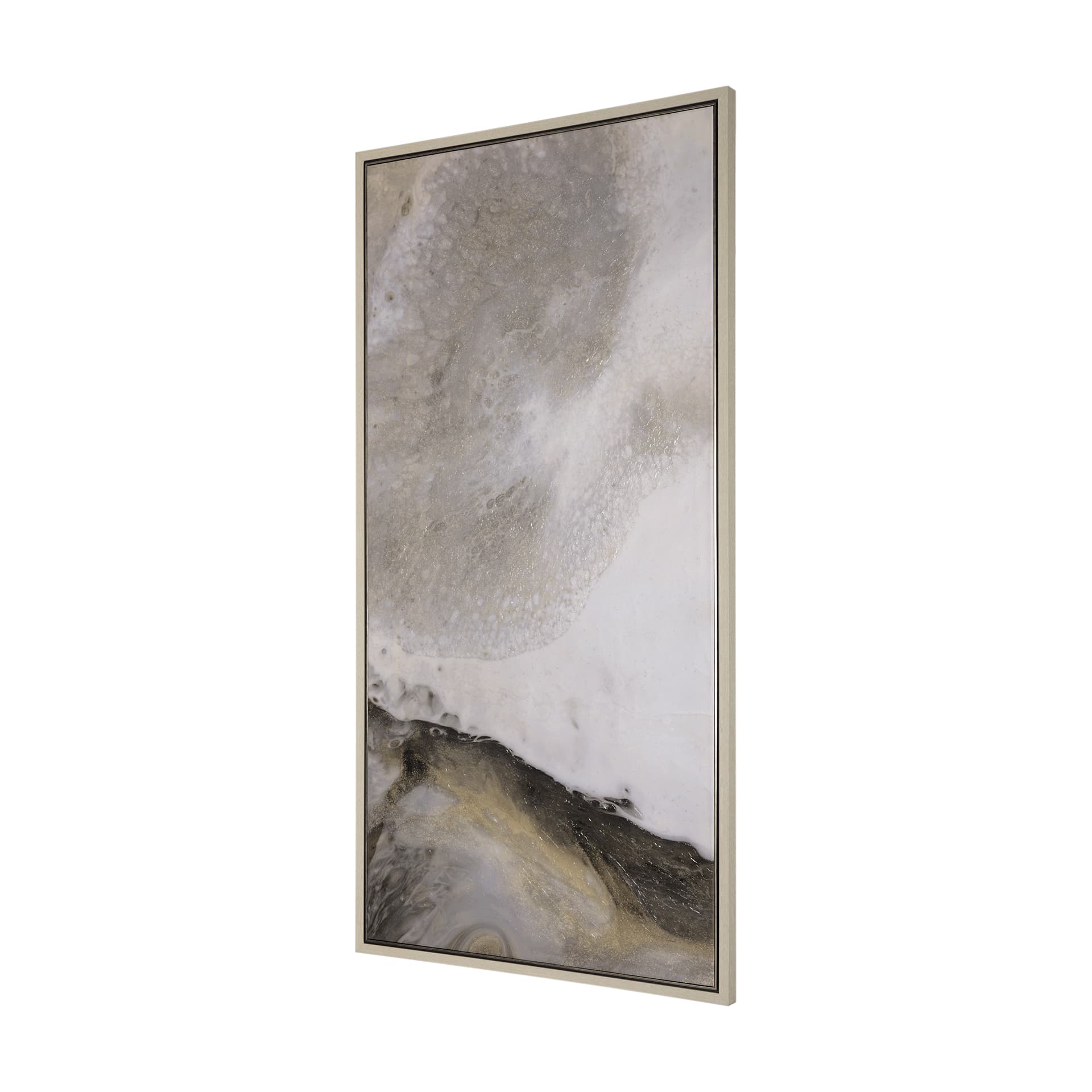 Sandy Waves I by Mercana Studio a Hand Embellished Textured Framed Canvas — product photograph