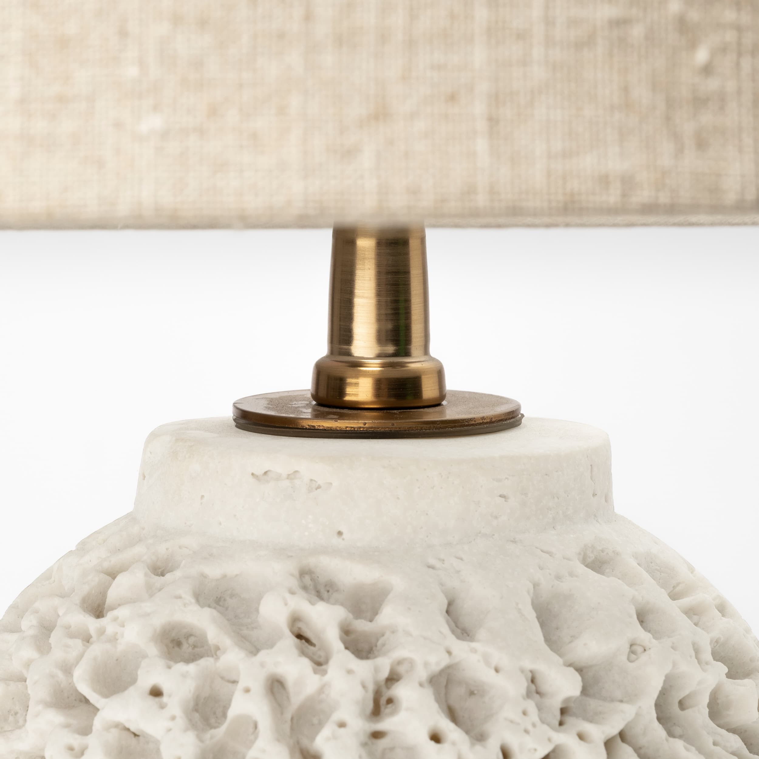 Mariam (26"H) Cream Coral-Inspired Base Table Lamp — product photograph