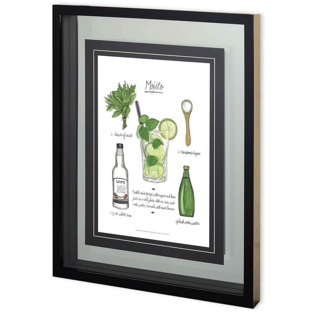 Classic Cocktail - Mojito by Naomi McCavitt a Framed Art Print Matted under Glass — product photograph