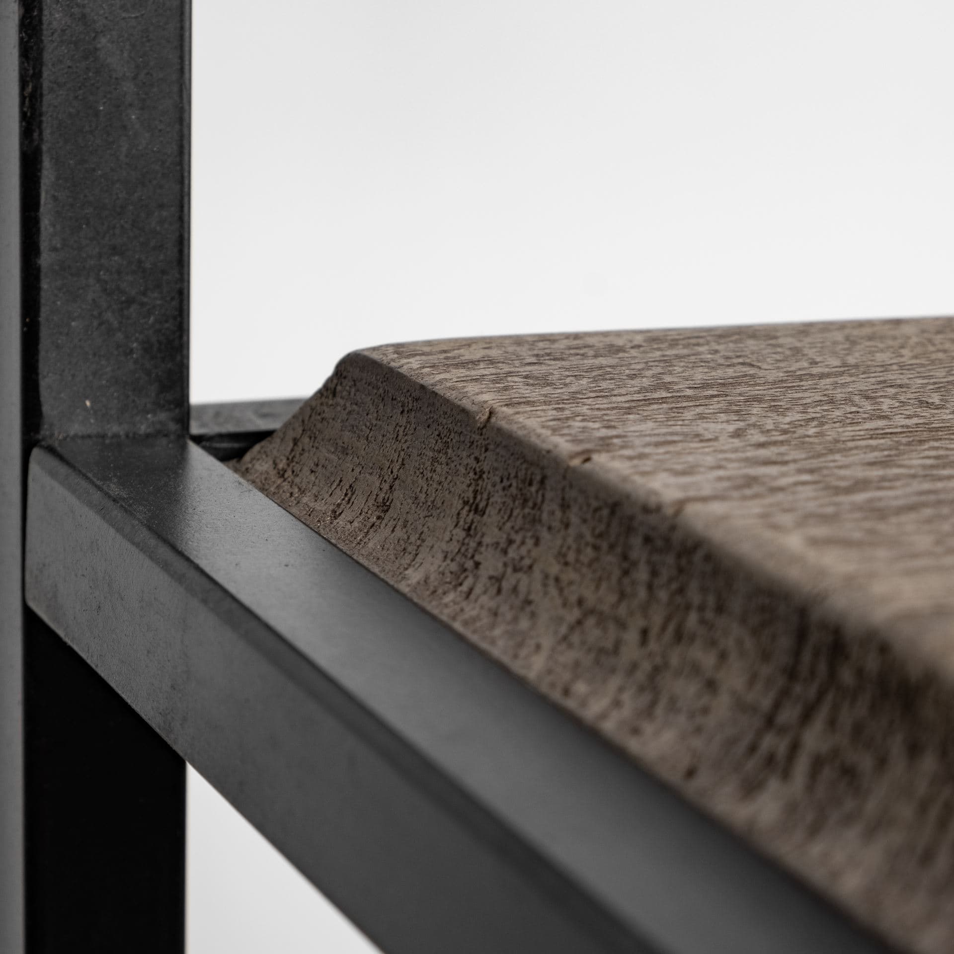 Braxton II Light Brown Wood and Iron Three Shelf Shelving Unit 41.5L x 18.5W x 9 — product photograph