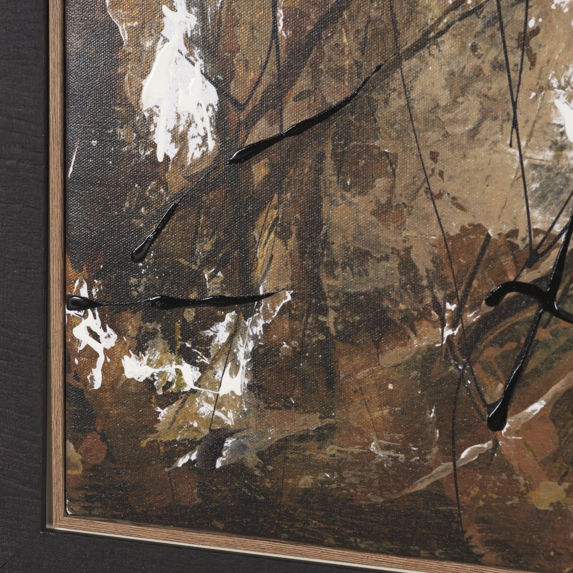 Chaos & Order III by Chad Warren a Hand Embellished Textured Framed Canvas — product photograph