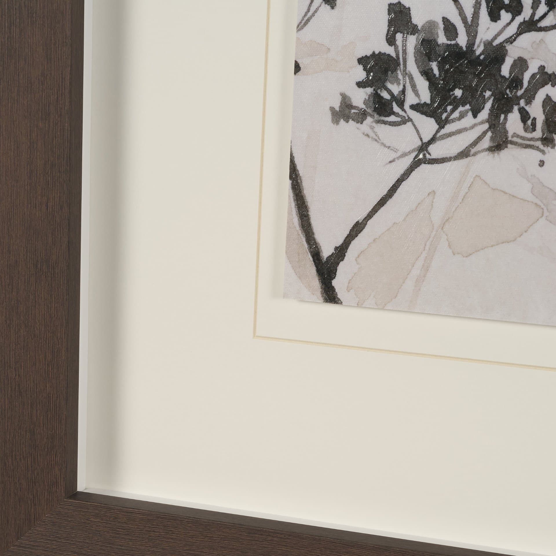 Meadow R by Mercana Studio Hand Embelished Textured Framed Artwork Matted under Glass — product photograph