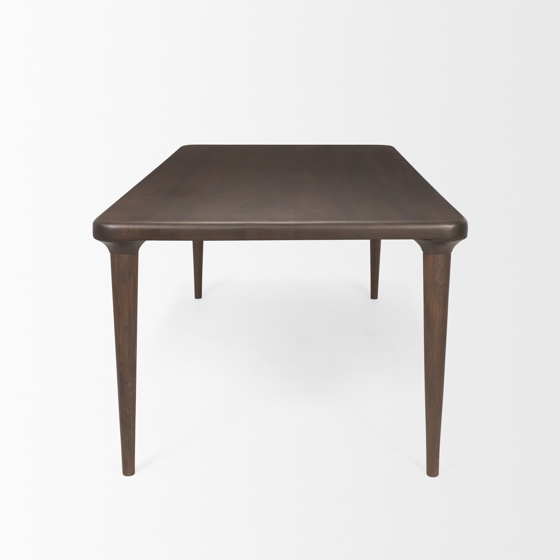 Suvan 72"L x 36"W Rectangular Dining Table | Modern | Med-Dark Brown Wood | Seats 6 — product photograph