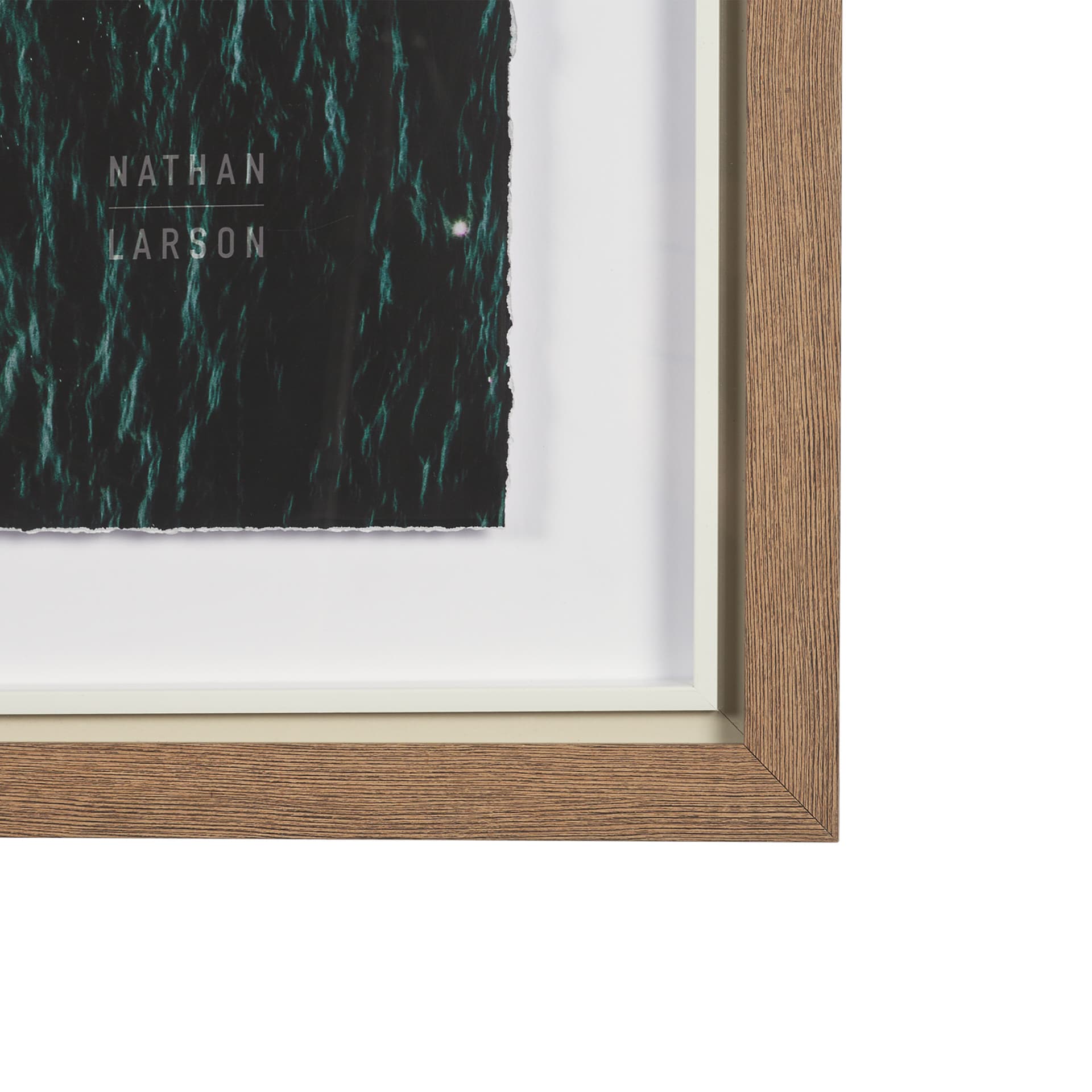 Move Gently I by Nathan Larson a Hand Embellished Framed Photo Art Print Matted under Glass — product photograph