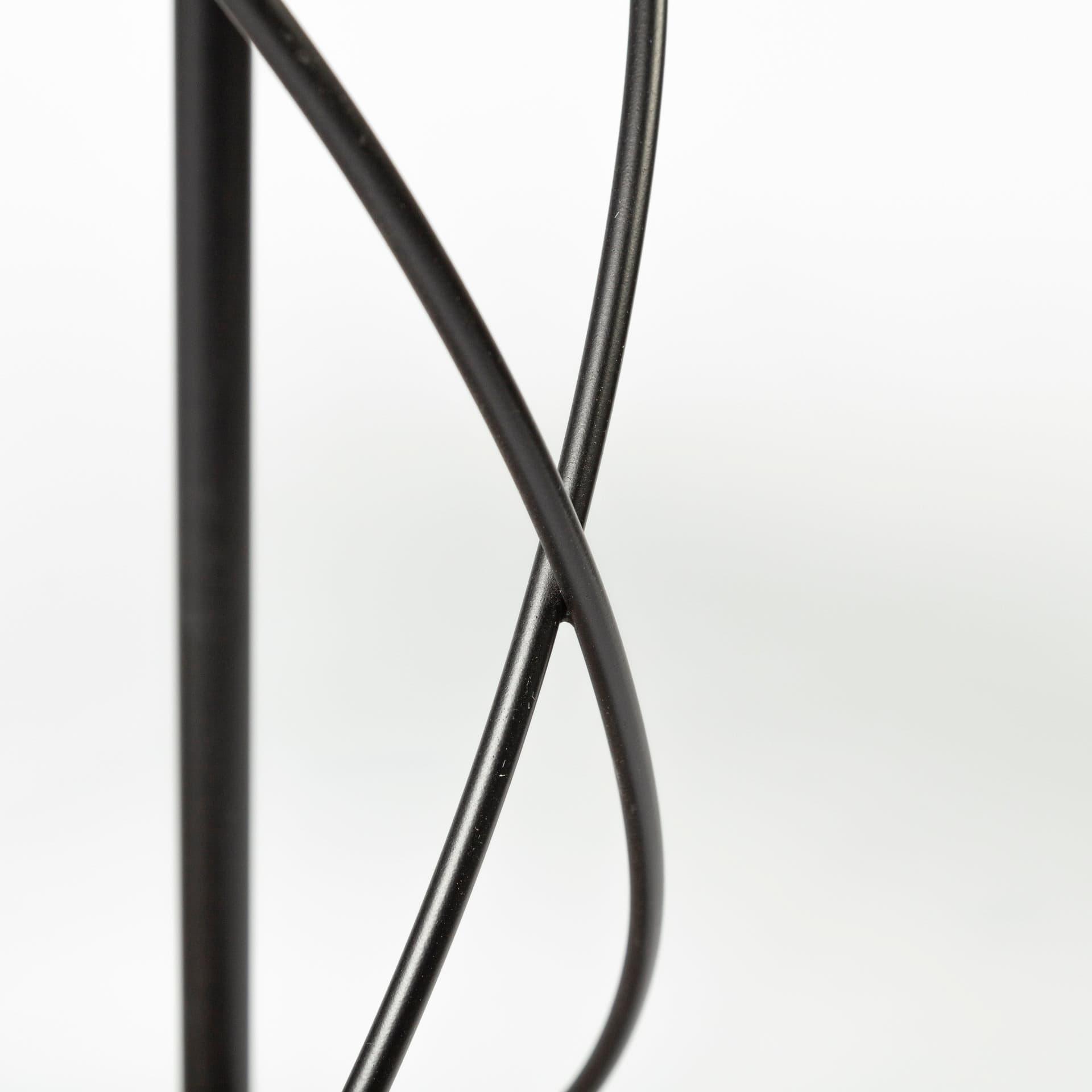 Marlon Black Metal Frame Two Tier Shelves w/Stemware holder Bar Cart — product photograph