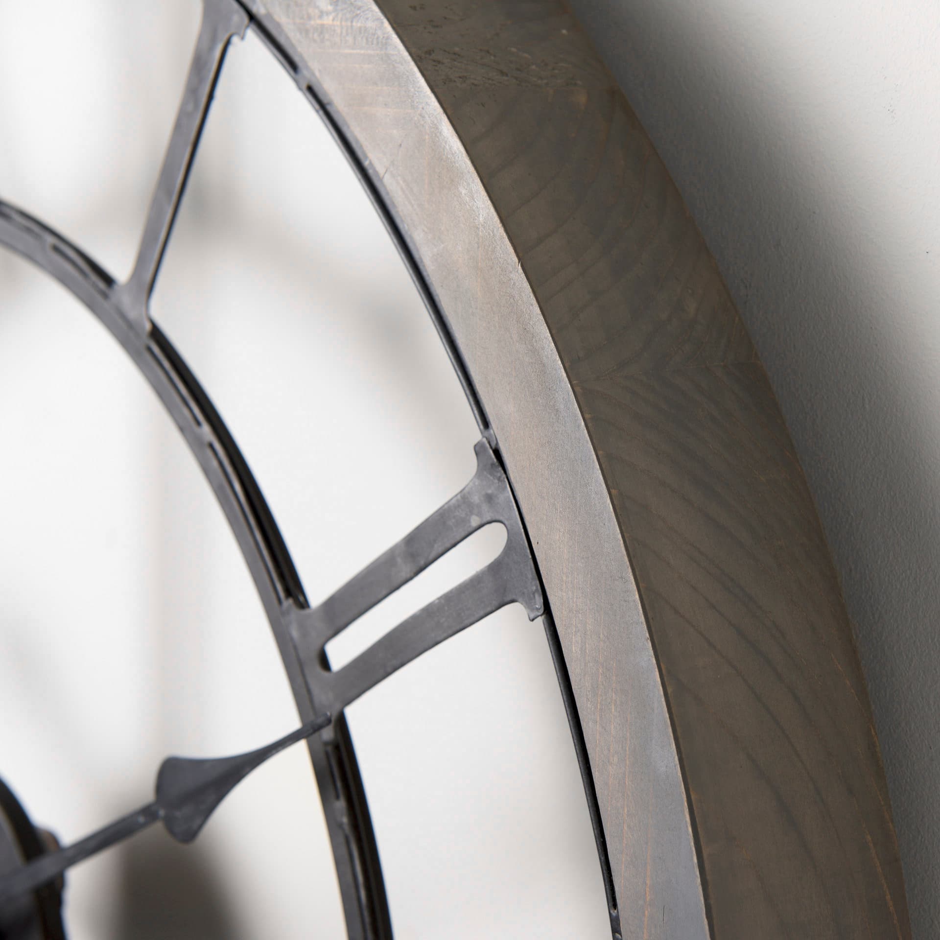 Mething Gray 25" Medium Farmhouse Wall Clock — product photograph