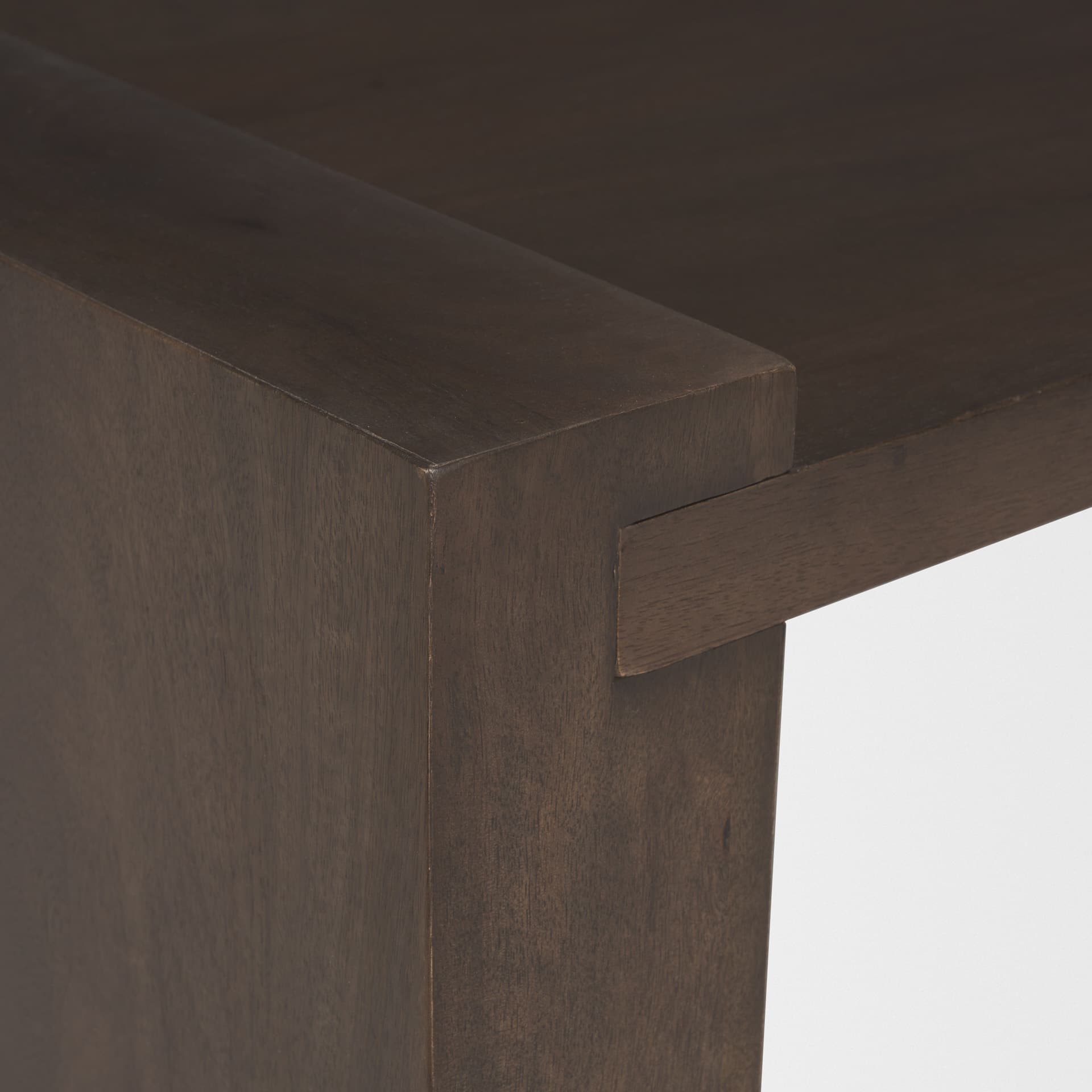 Wesson Dark Brown Wooden Rectangular Coffee Table — product photograph