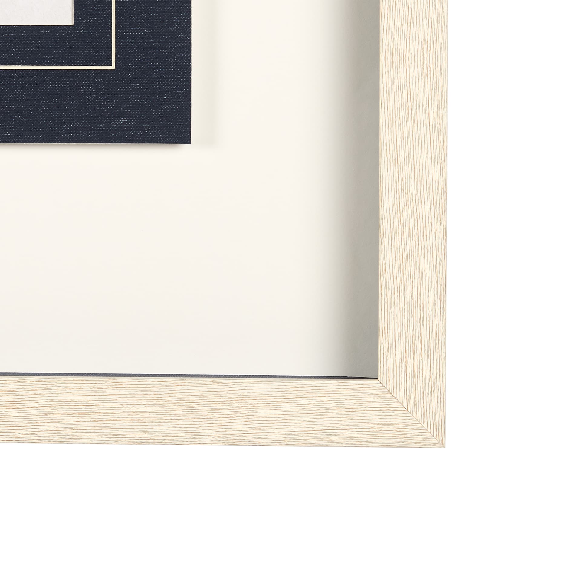 Sapphire Vase I by Mercana Studio a Hand Embellished Textured Framed Art Print Matted under Glass — product photograph