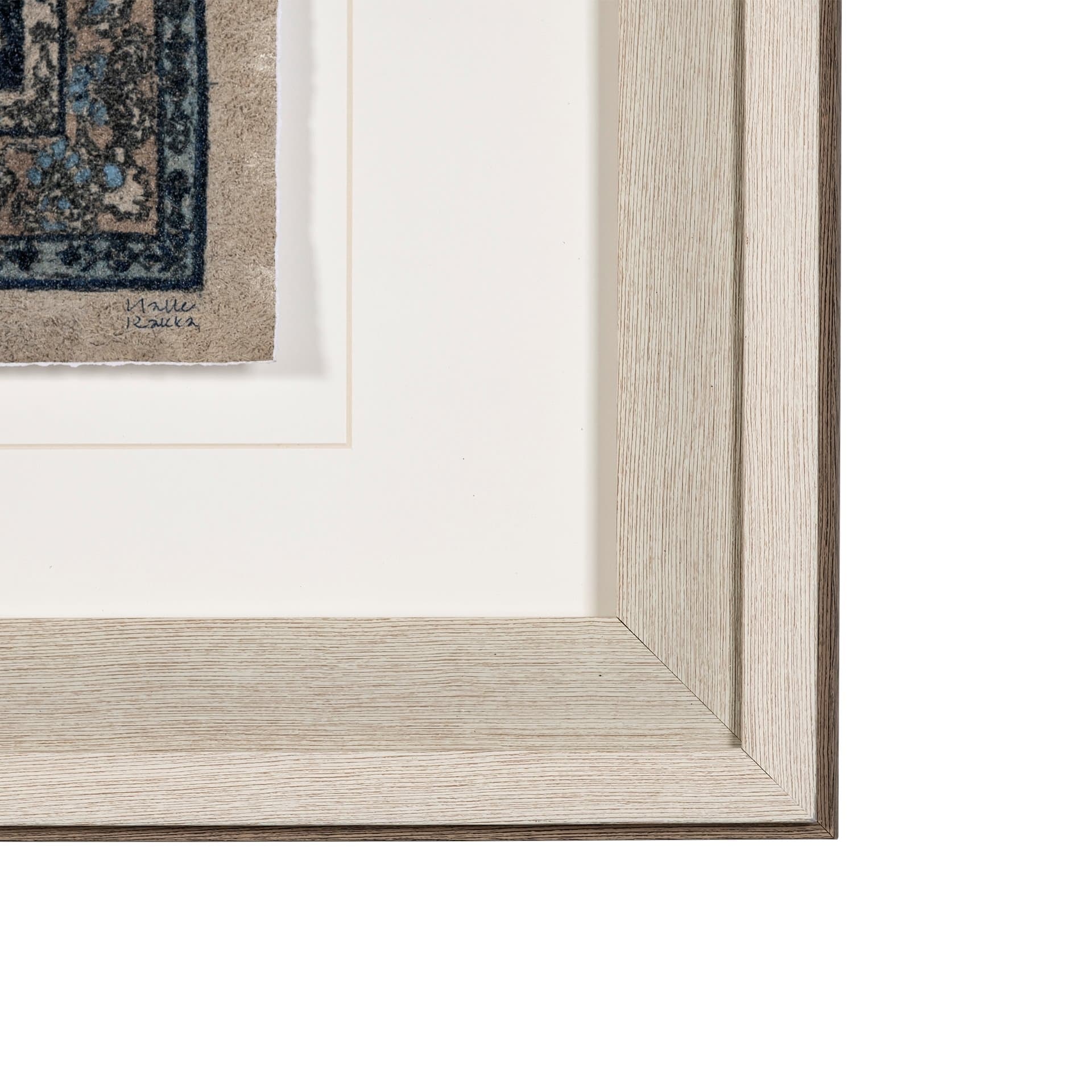 Carpet by Mercana Studio a Hand Embelished Textured Framed Art Print Matted under Glass — product photograph