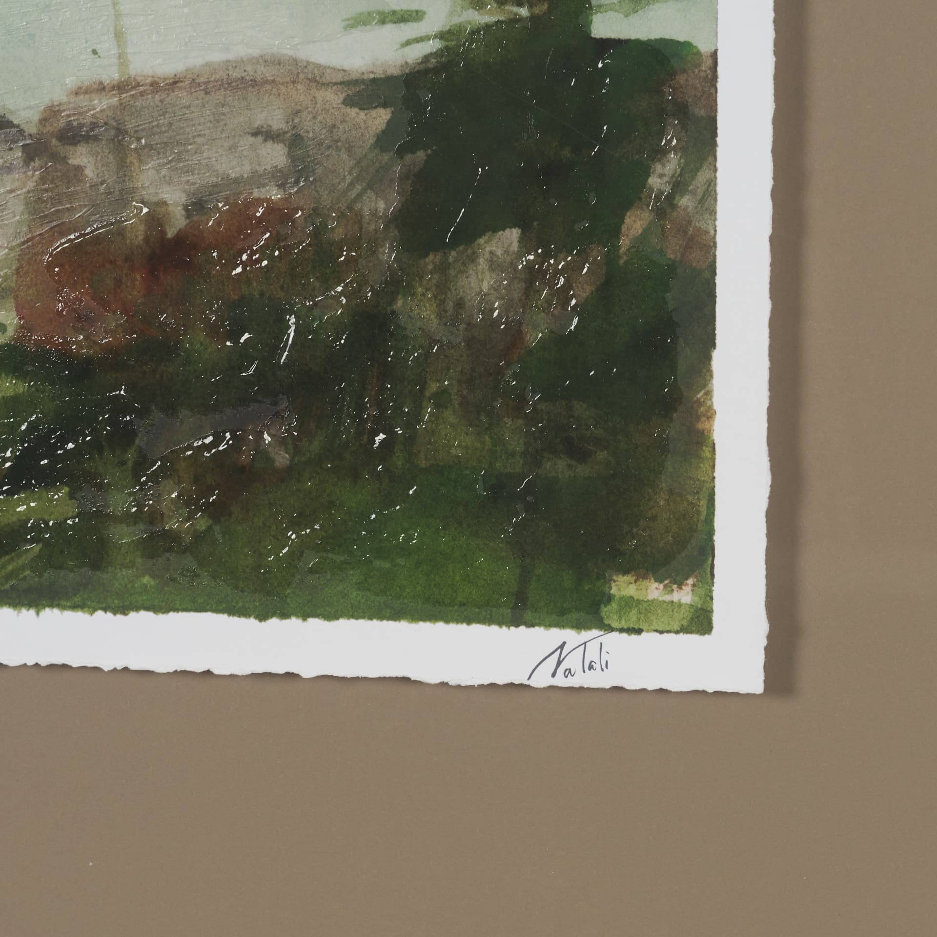 Shoreline Beauty IV by Mercana Studio Hand Embelished Framed Artwork Matted under Glass — product photograph