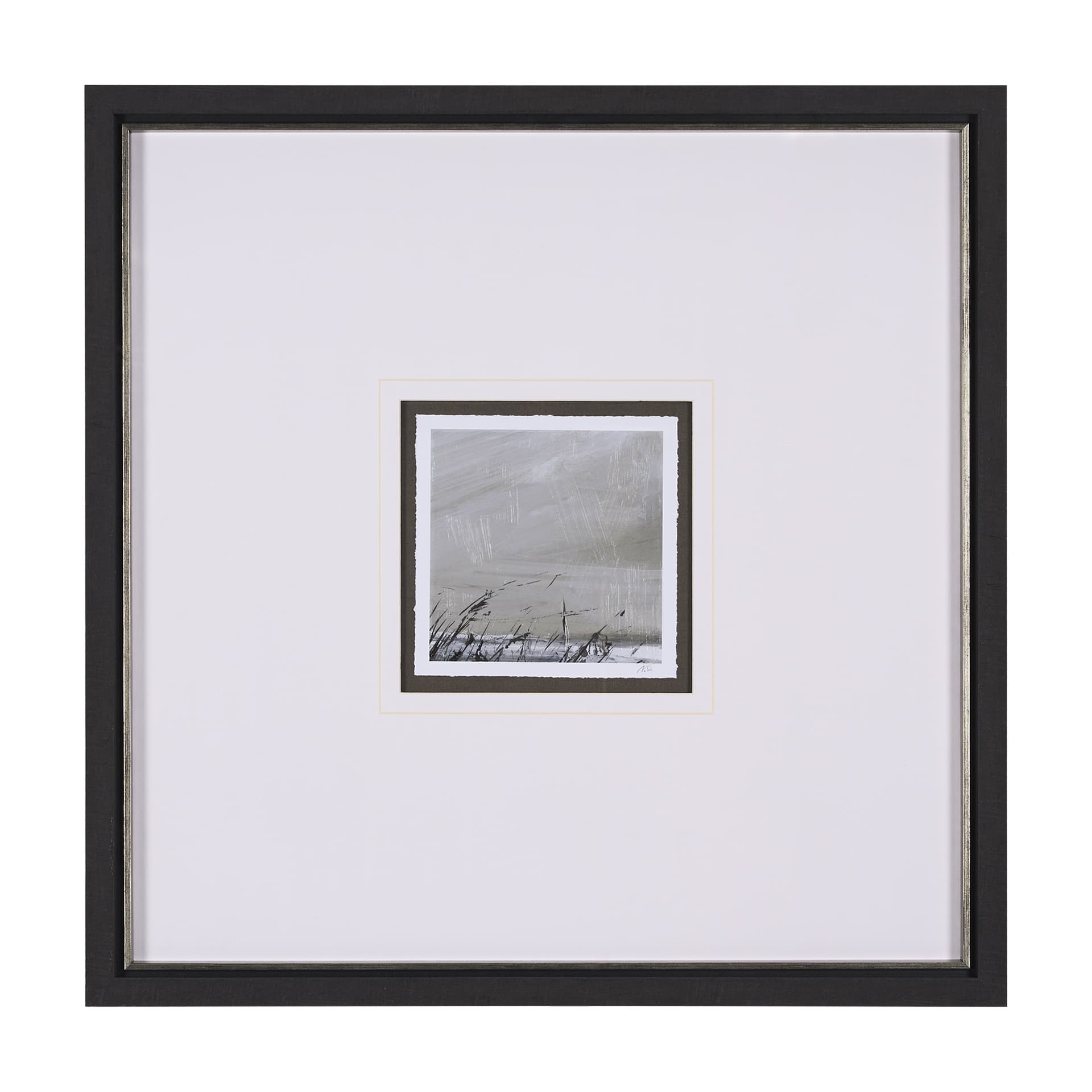 Winter Day VI by Mercana Studio a Hand Embellished Textured Framed Art Print Matted under Glass — product photograph