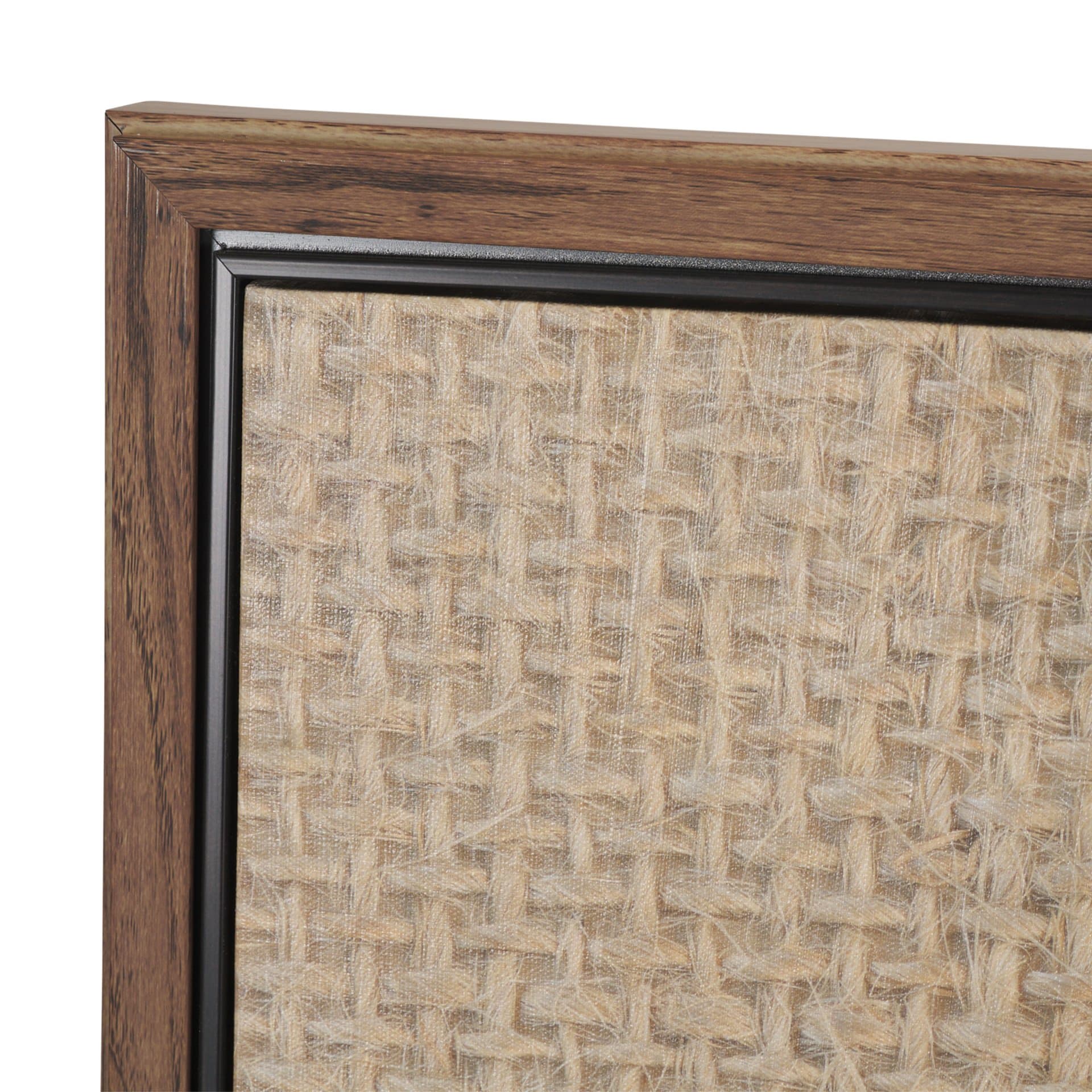Folk Flowers by Mercana Studio Hand-Embellished Textured Framed Canvas Artwork — product photograph