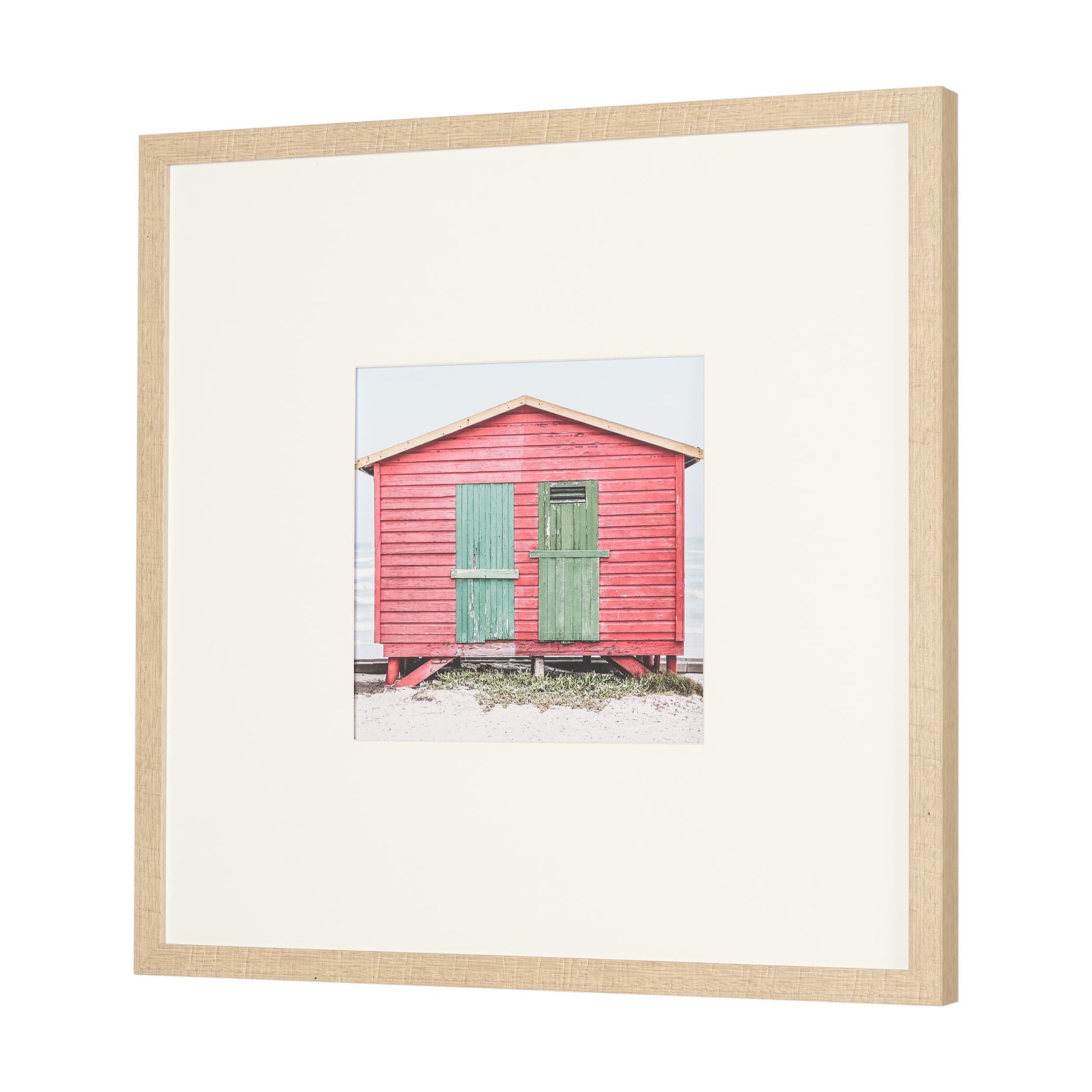 Beachfront Cabin by Shot By Clint Framed Photo Print Matted under Glass — product photograph