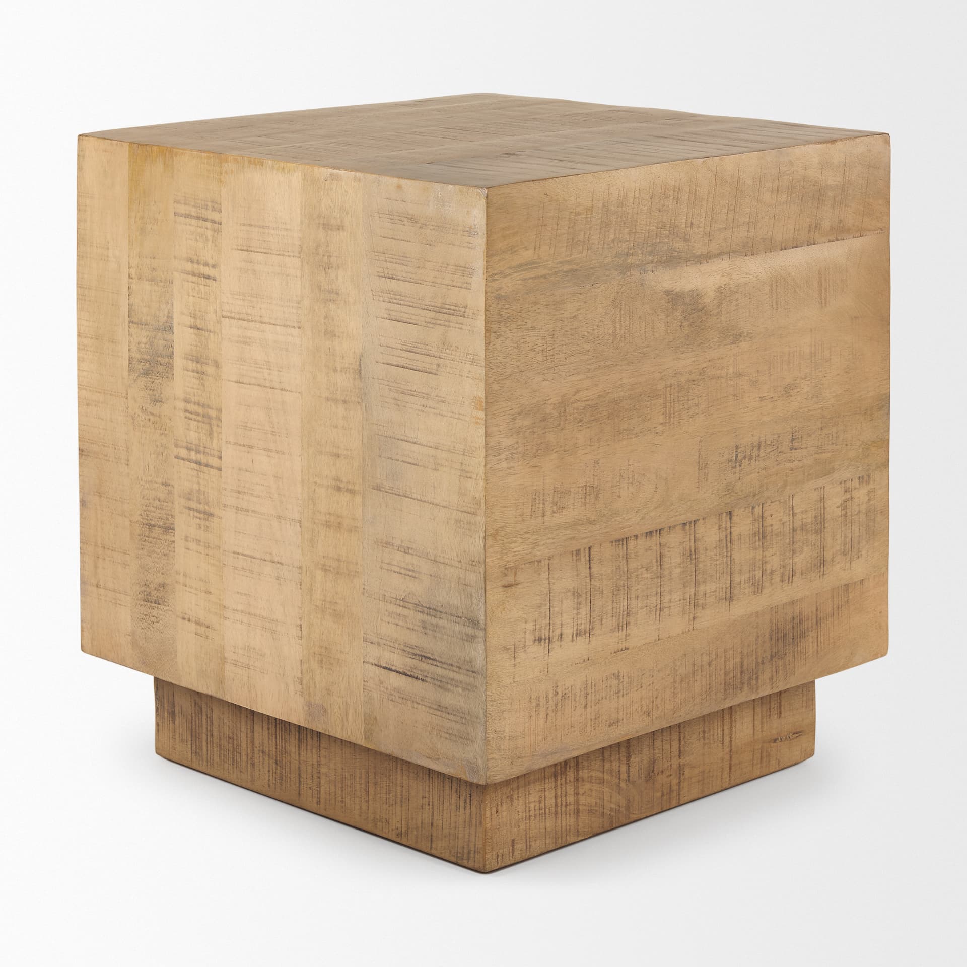 Hayden Light Brown Wood End/Side Table — product photograph