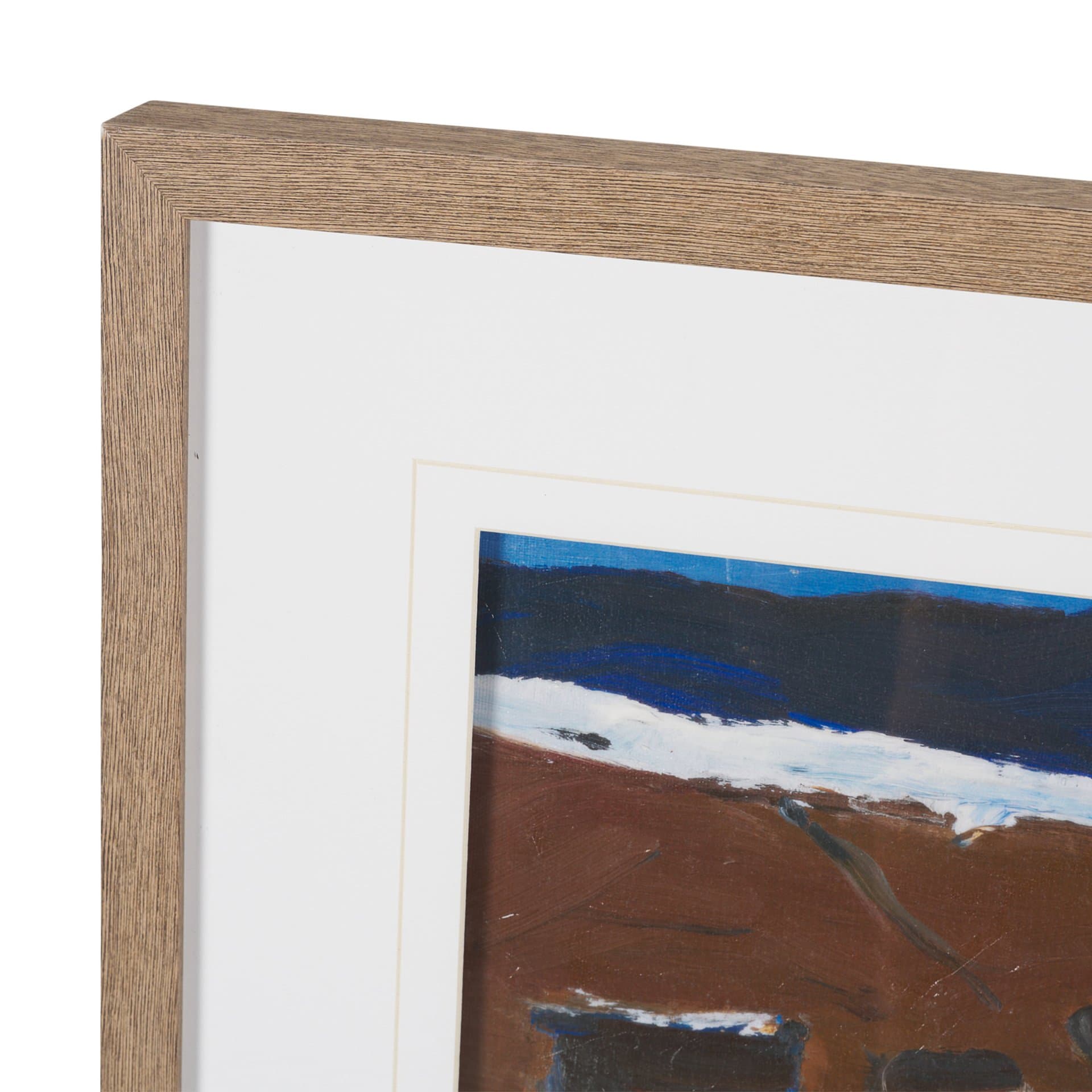 Prospector with Burros by LaVerne Nelson Black Hand-Embellished Framed Artwork Matted under Glass — product photograph
