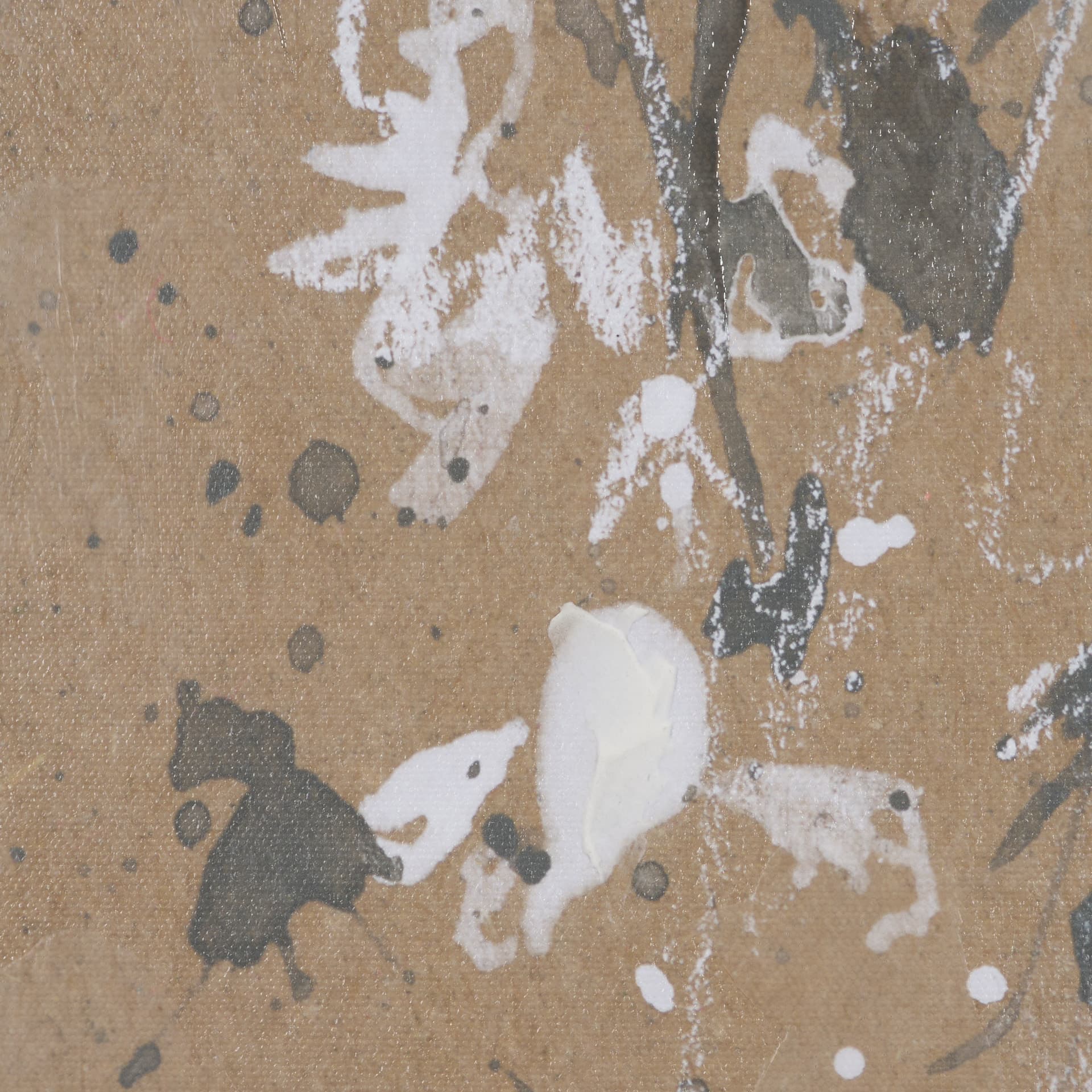 White Wisteria I by Mercana Studio Hand-Embellished Textured Framed Canvas Artwork — product photograph