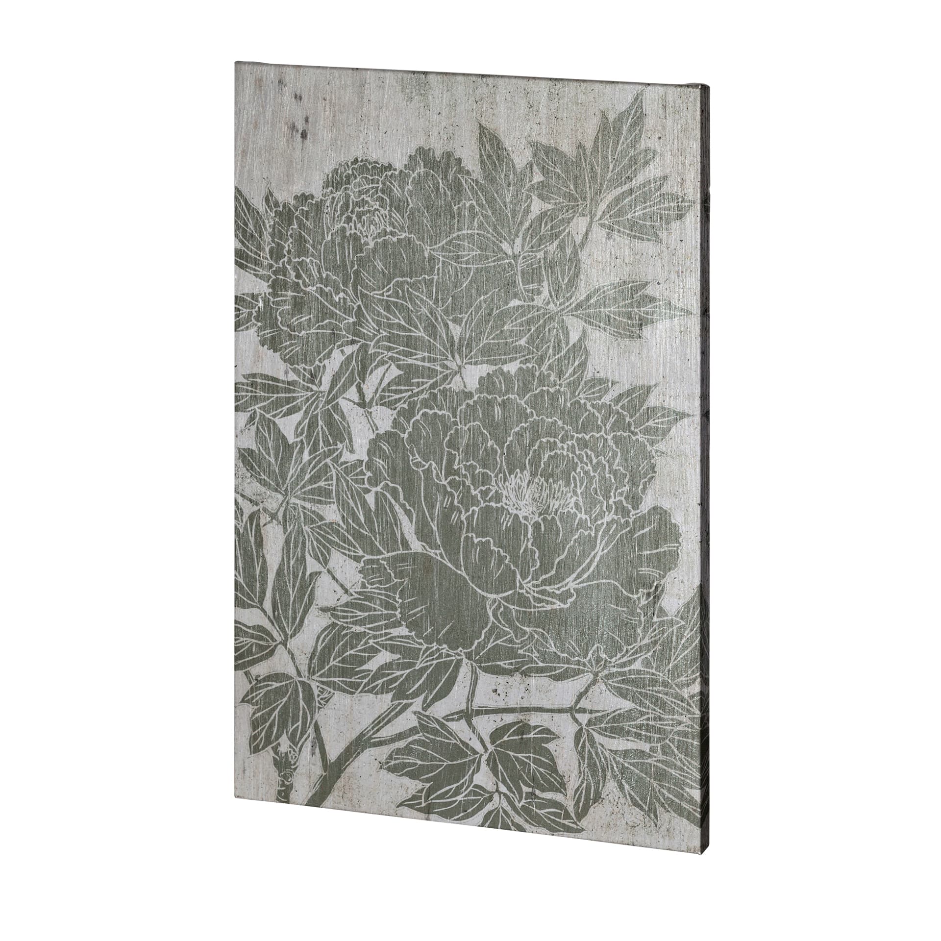 Blooming Peony I by Mercana Studio a Hand Embellished Textured Canvas — product photograph