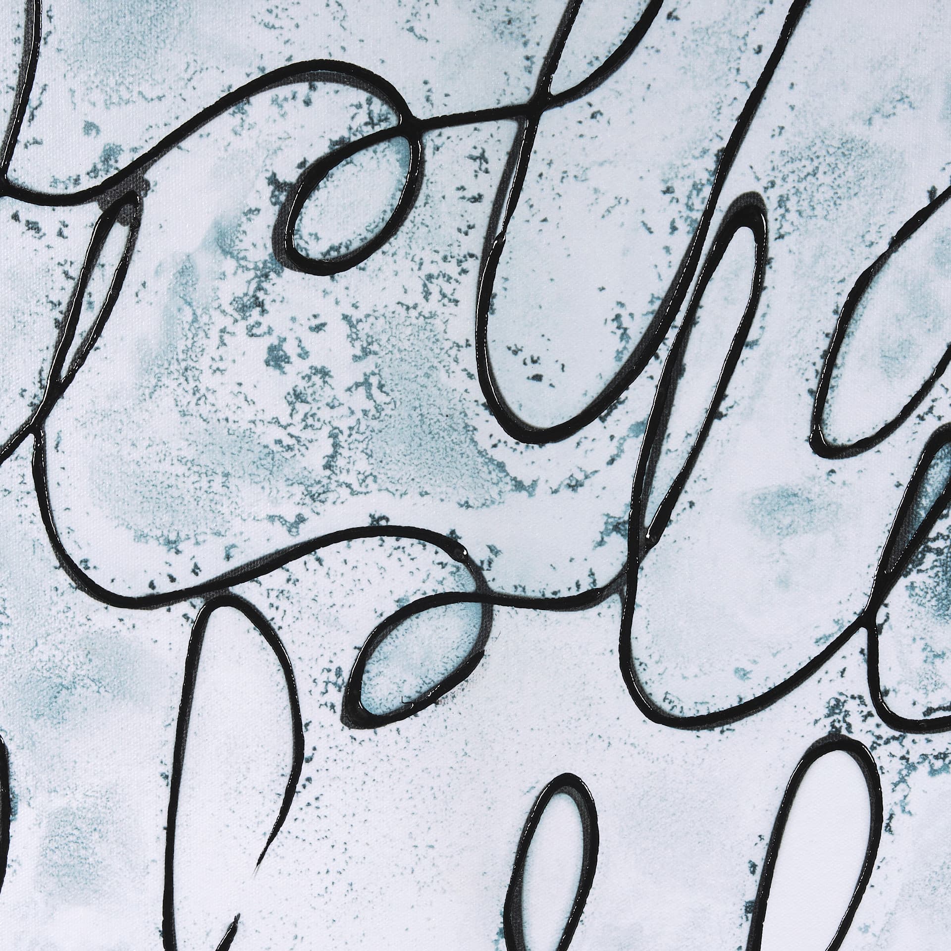 Story Telling by Mercana Studio a Hand Embellished Textured Framed Canvas — product photograph