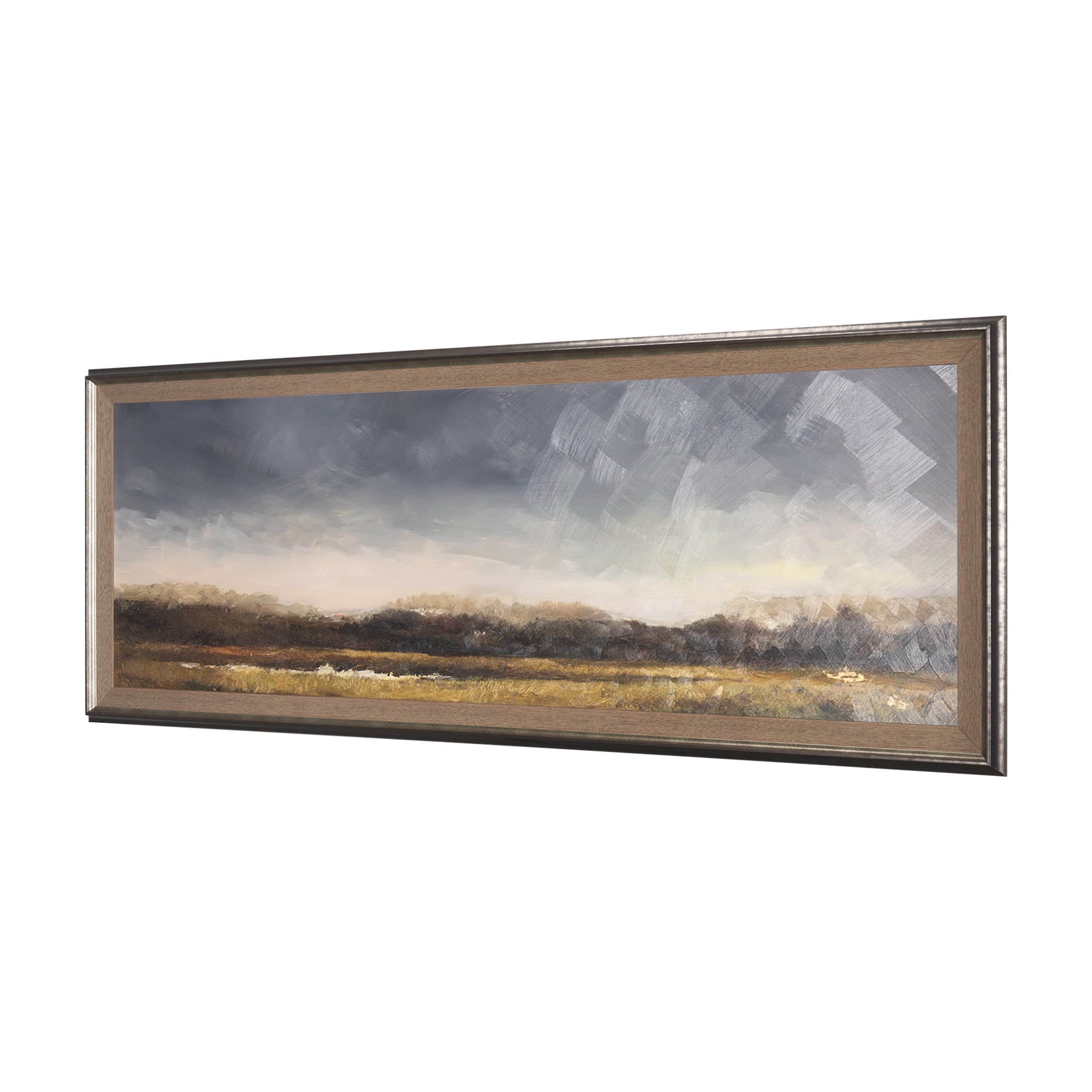 Rainy Landscape by Mercana Studio a Hand Embelished Textured Framed Art Print — product photograph