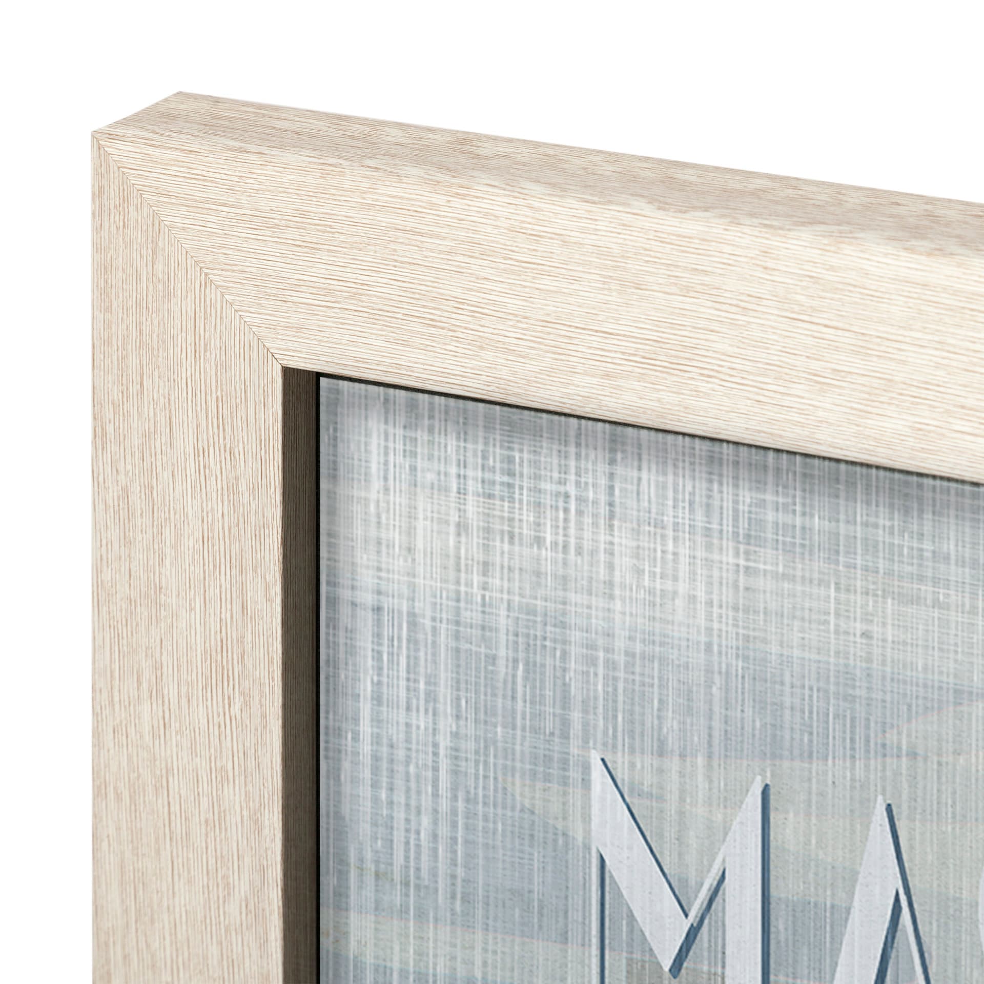 Massachusetts Go USA (L) by Mercana Studio a Hand Embellished Decograph Framed Art Print — product photograph