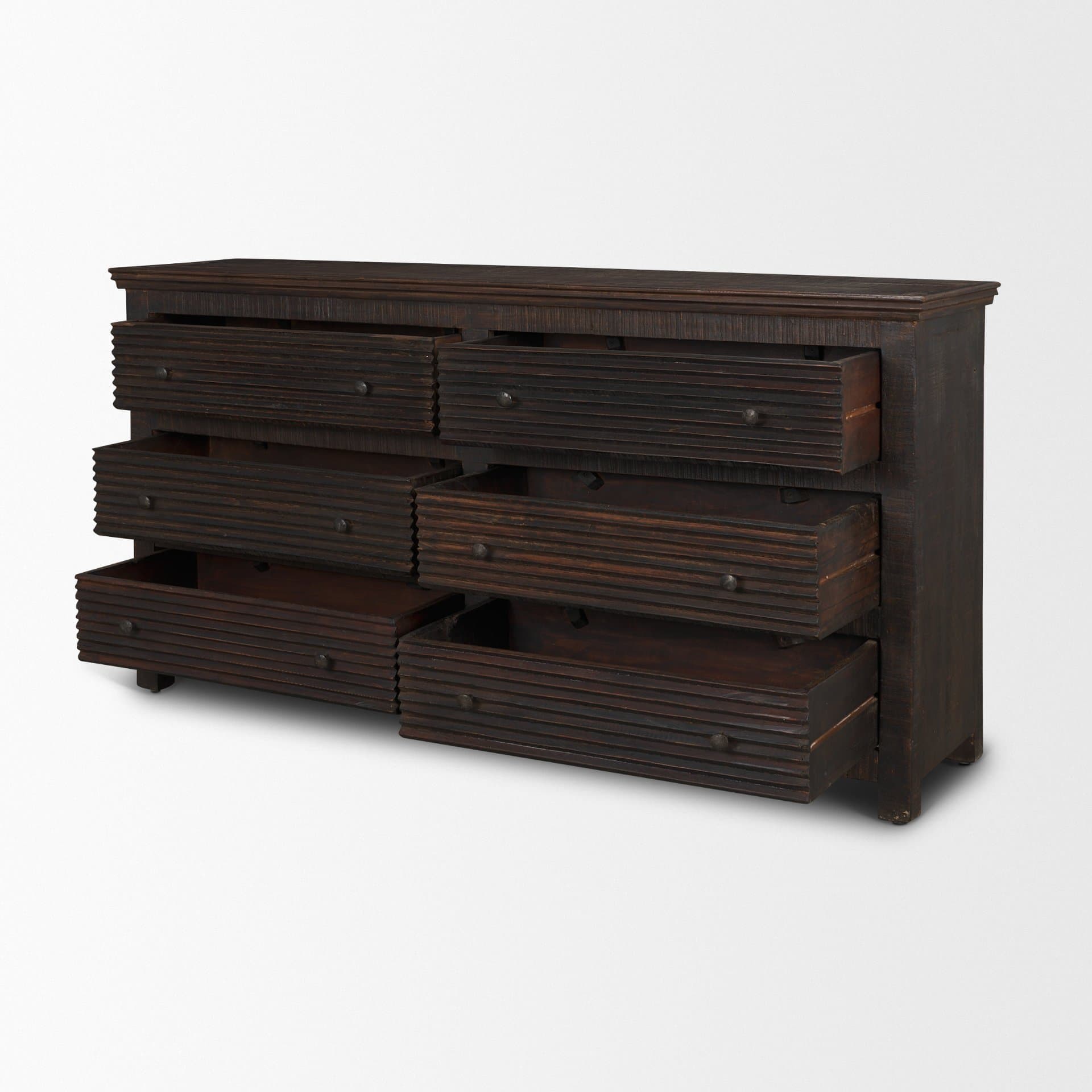 Rhett Reclaimed Wood 6 Drawer Cabinet — product photograph