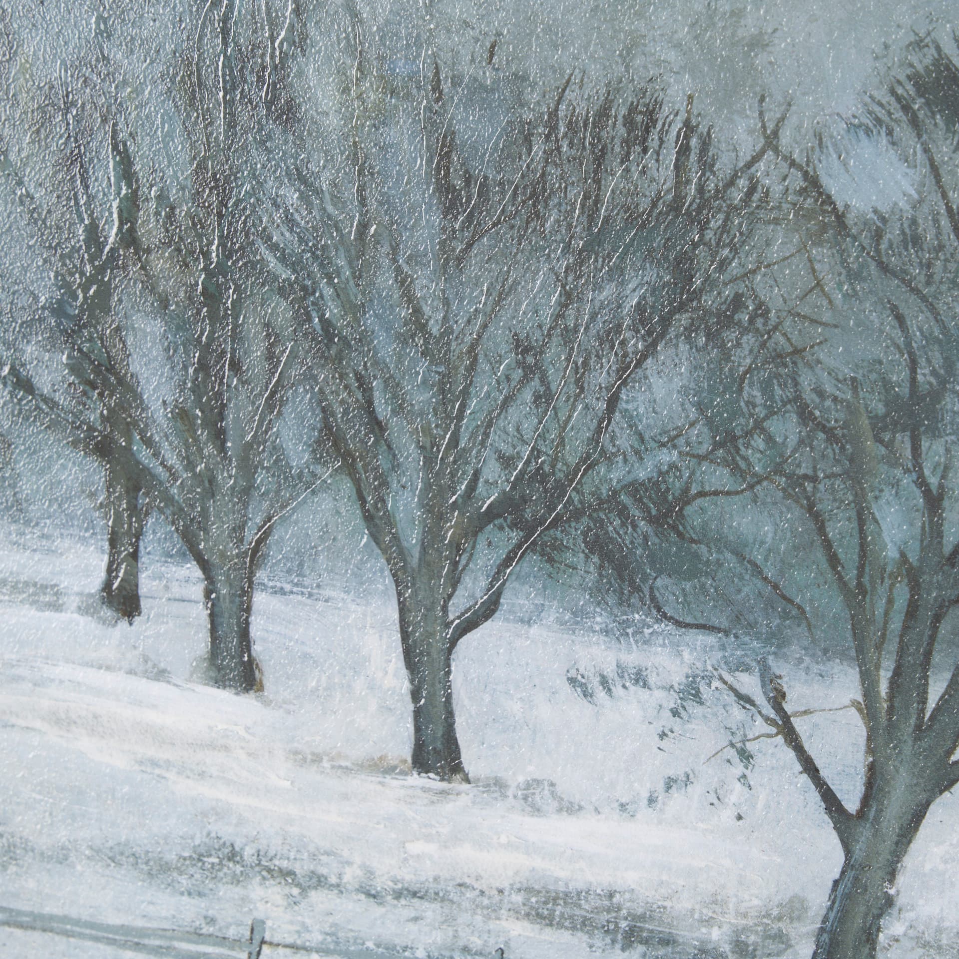 Winter On The Farm III by Mercana Studio a Hand Embellished Framed Art Print — product photograph