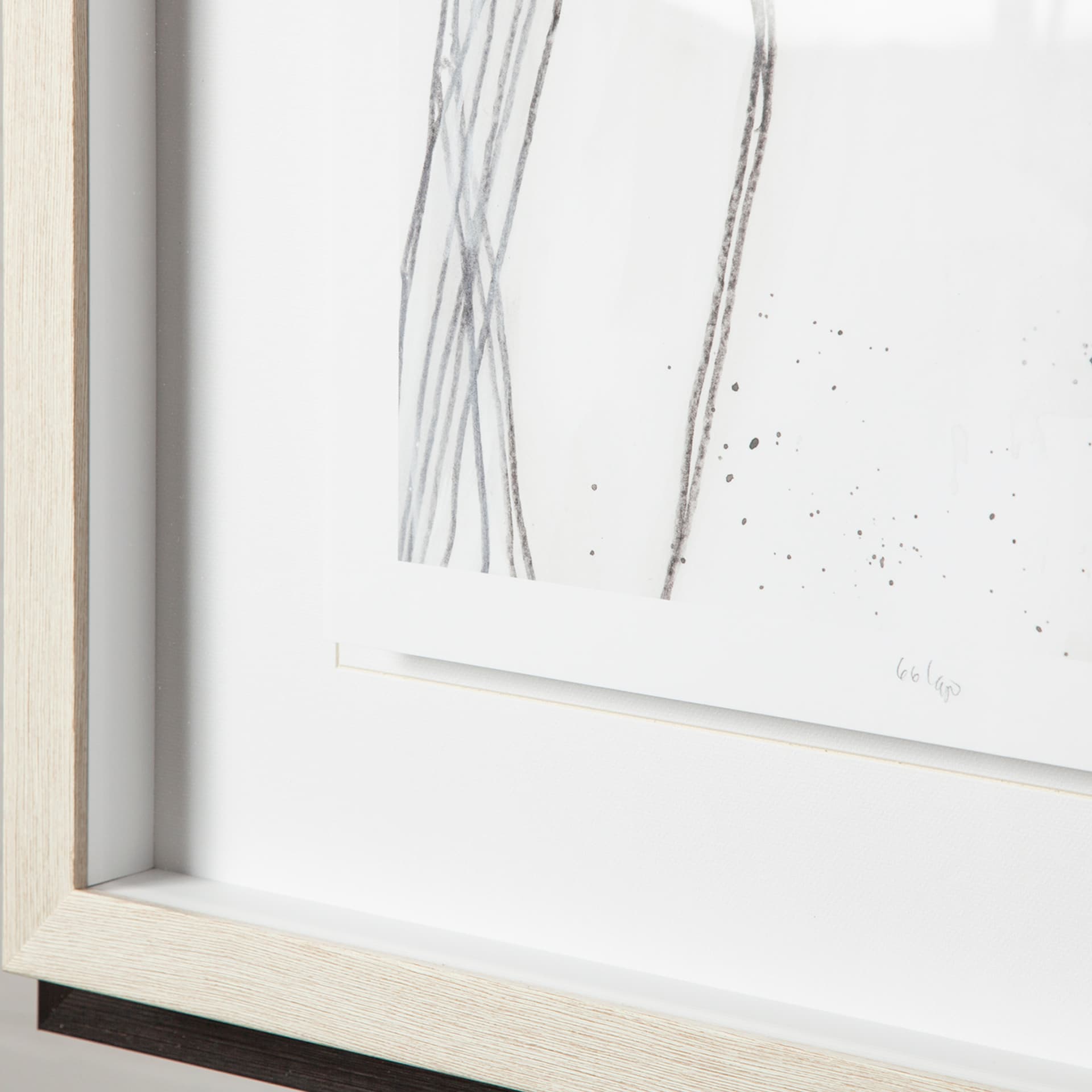 Custom Abstract Logic I by June Vess a Framed Art Print Matted under Glass — product photograph