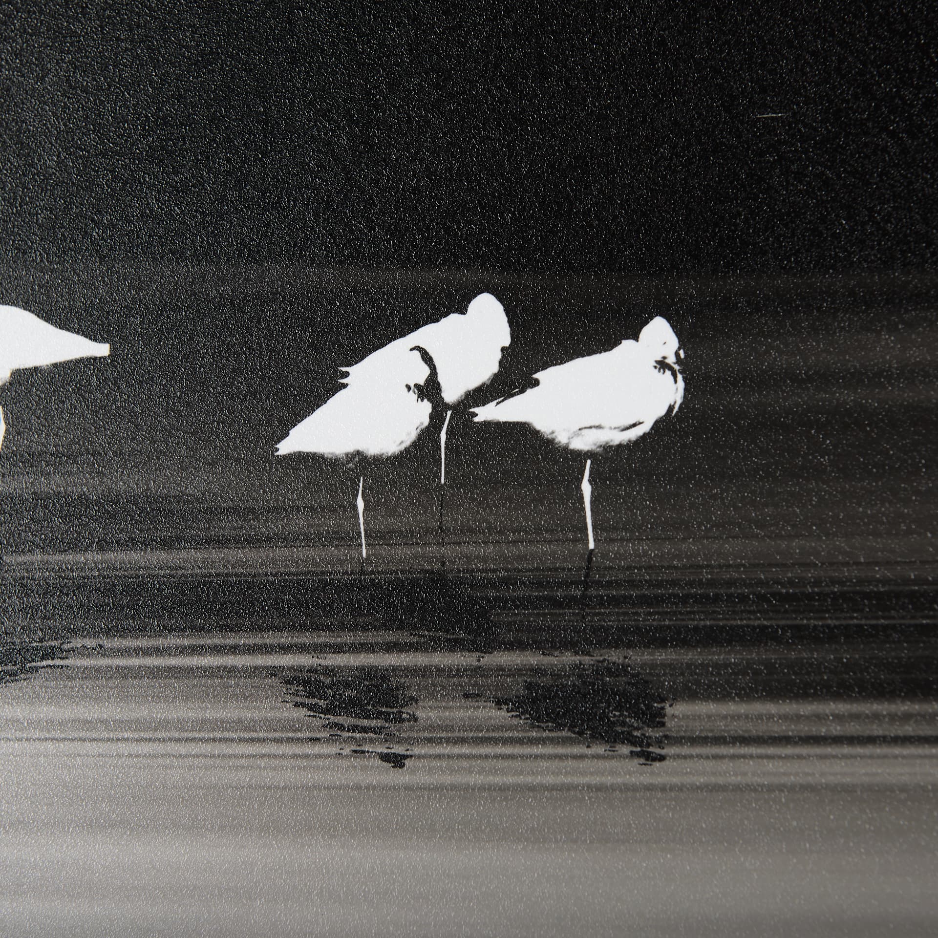 Social by Mercana Studio a Hand Embellished Textured Framed Photo Art Print Matted under Glass — product photograph