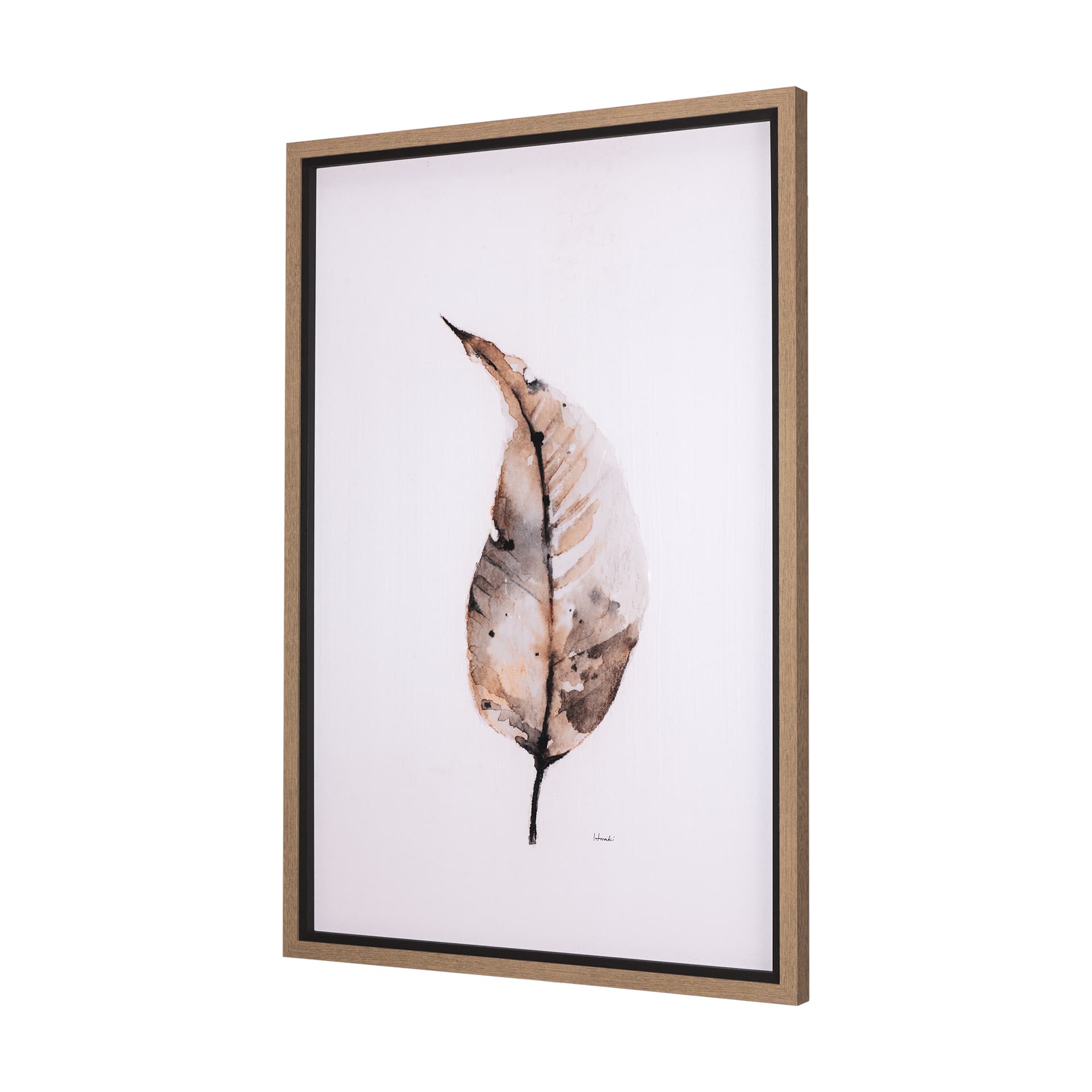 Autumn Message III by Mercana Studio a Hand Embellished Textured Framed Art Print — product photograph