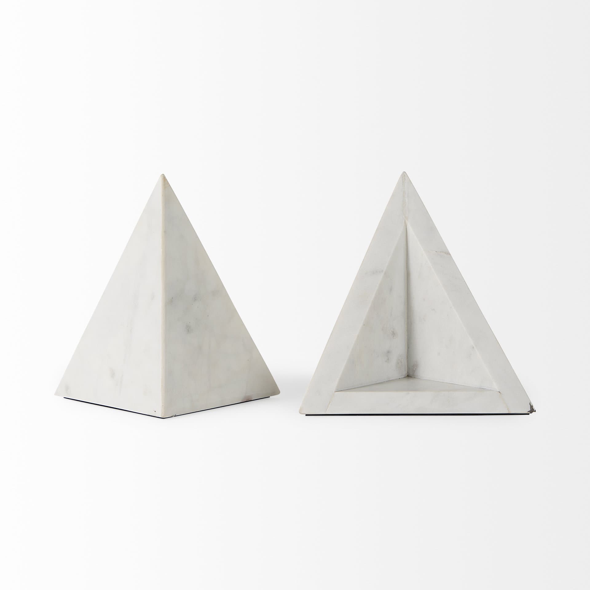 Sophia 8.0"L x 6.0"W x 7.0"H Marble Set Of Two Bookends — product photograph