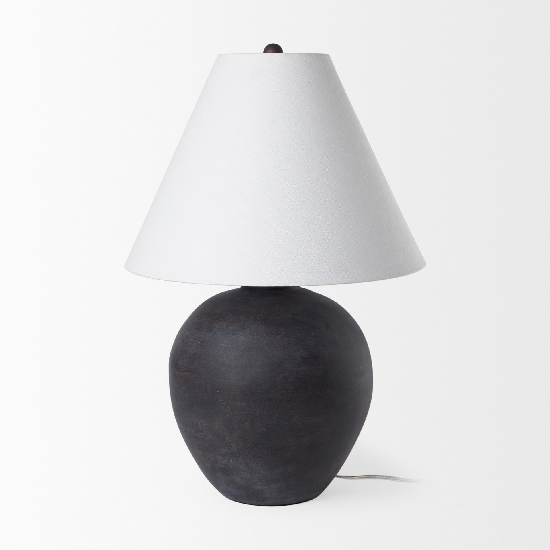 Marvin Black Ceramic Table Lamp — product photograph