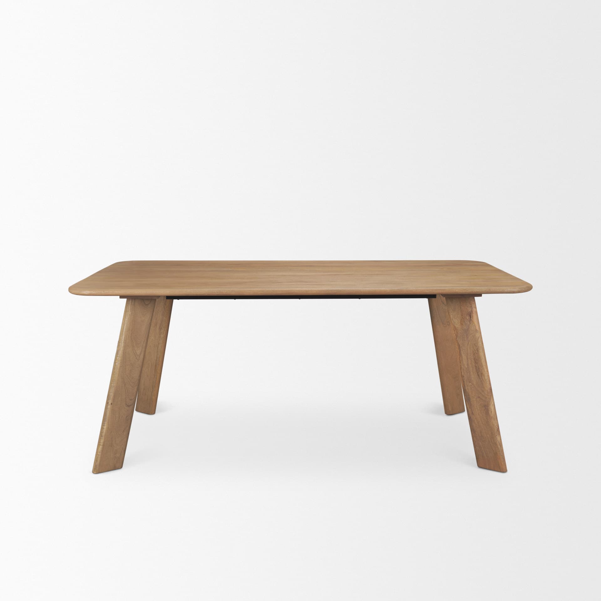 Welborn 72"L x 40"W Rectangular Dining Table | Modern | Light Brown Wood | Seats 6 — product photograph