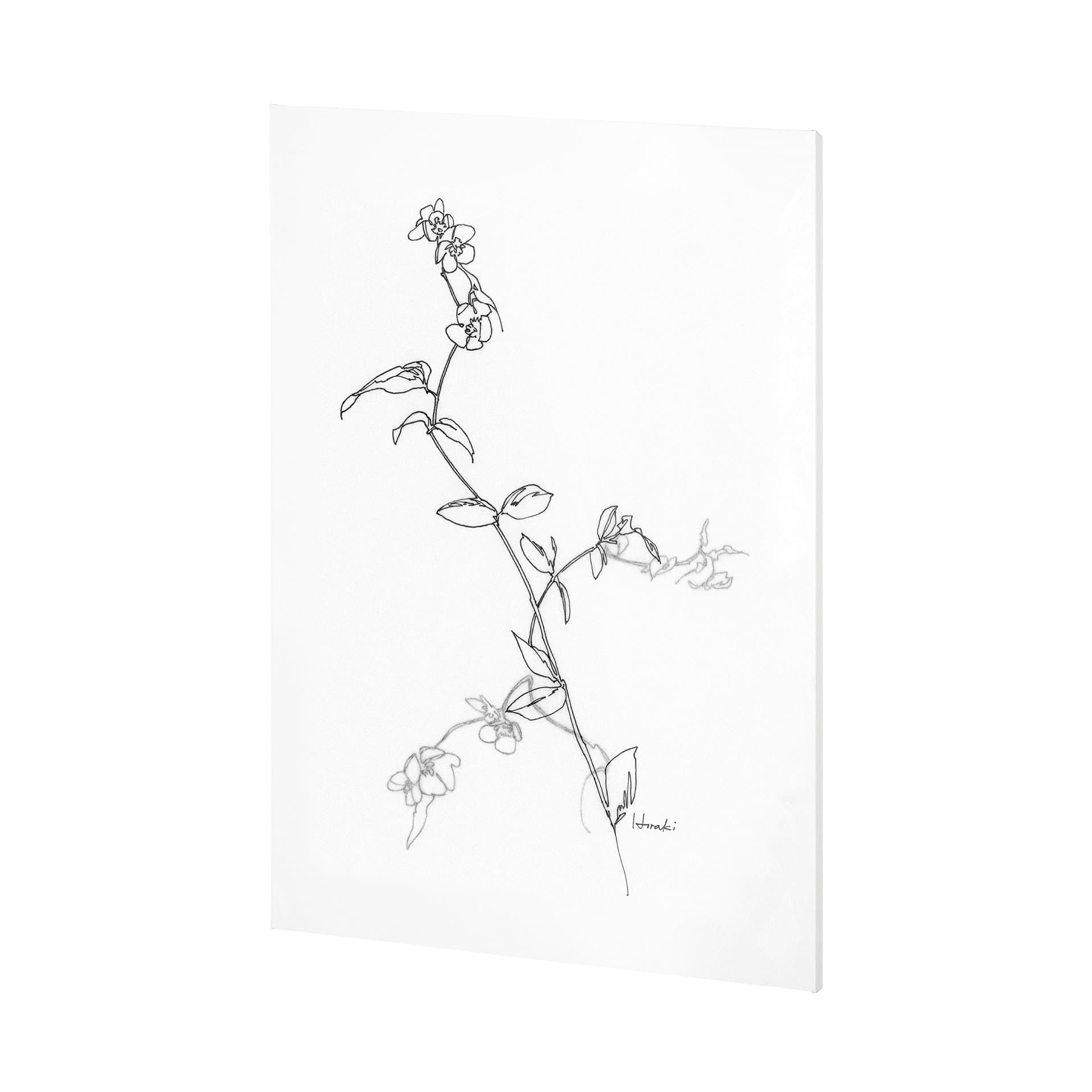 Arrangement V by Hiraki a Hand Embellished Textured Canvas — product photograph