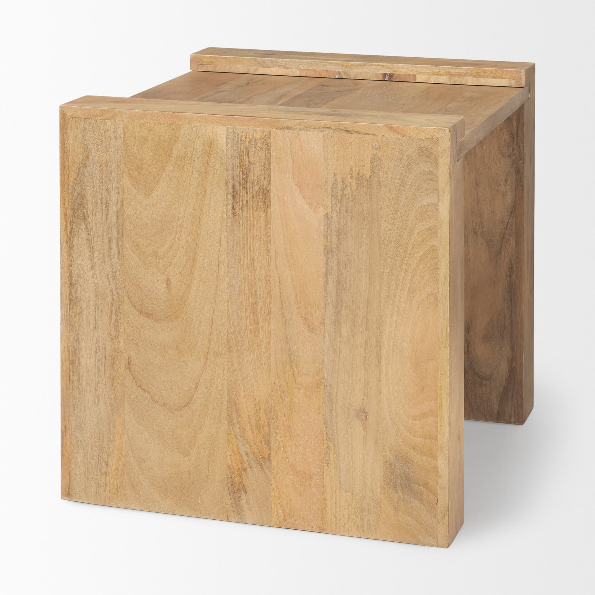 Athelia Light Wood Accent Table — product photograph
