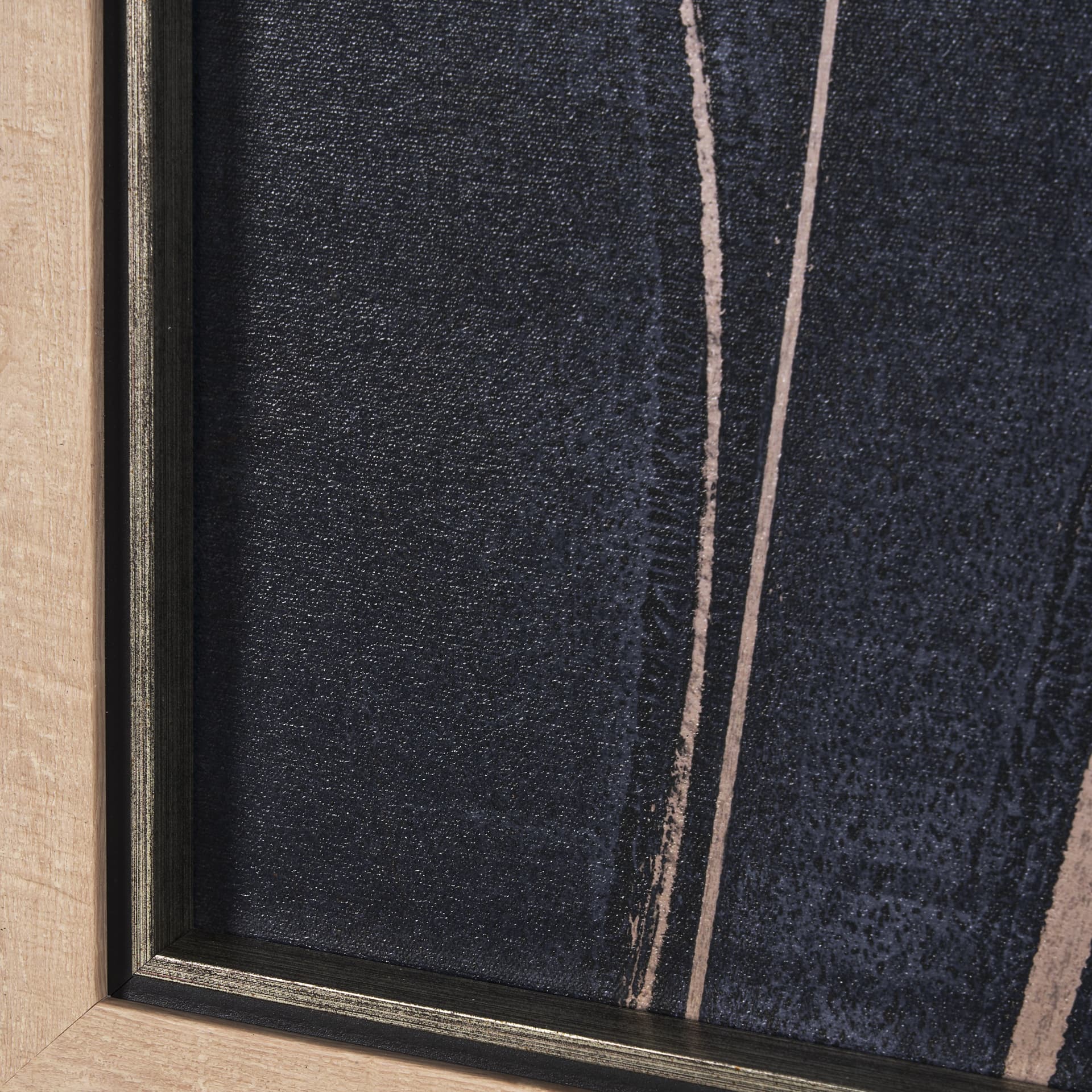Herbes Hautes Indigo II by Mercana Studio a Hand Embellished Textured Framed Art Print — product photograph