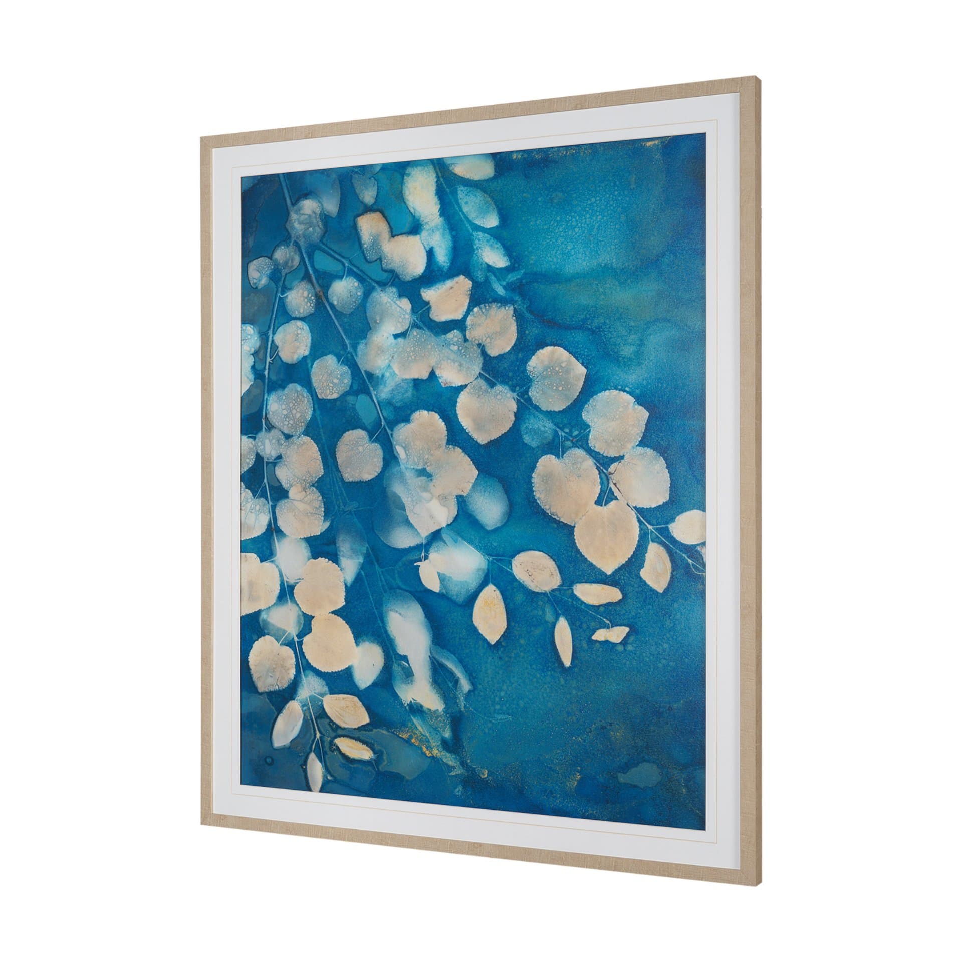 Rainy Day by Liz St. Andre Hand-Embellished Textured Framed Artwork Matted under Glass — product photograph