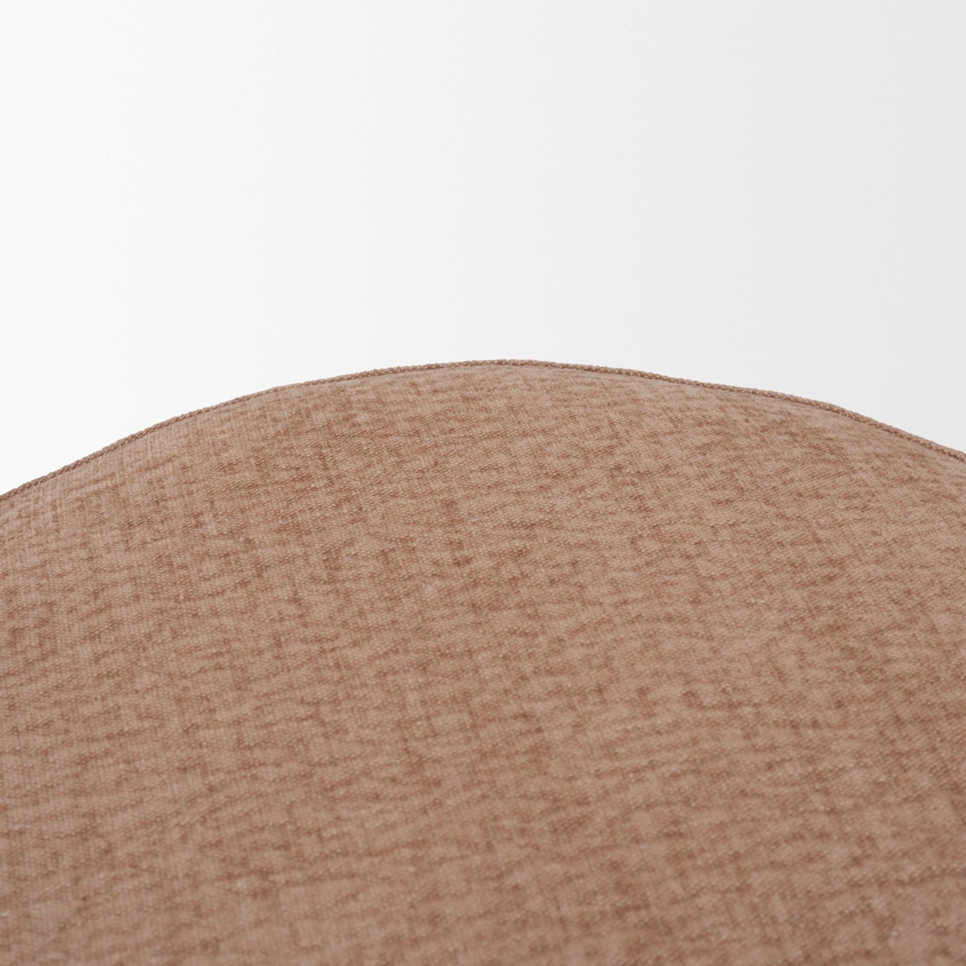 Oona Upholstered Ottoman | Sienna Fabric | 3 Legs — product photograph