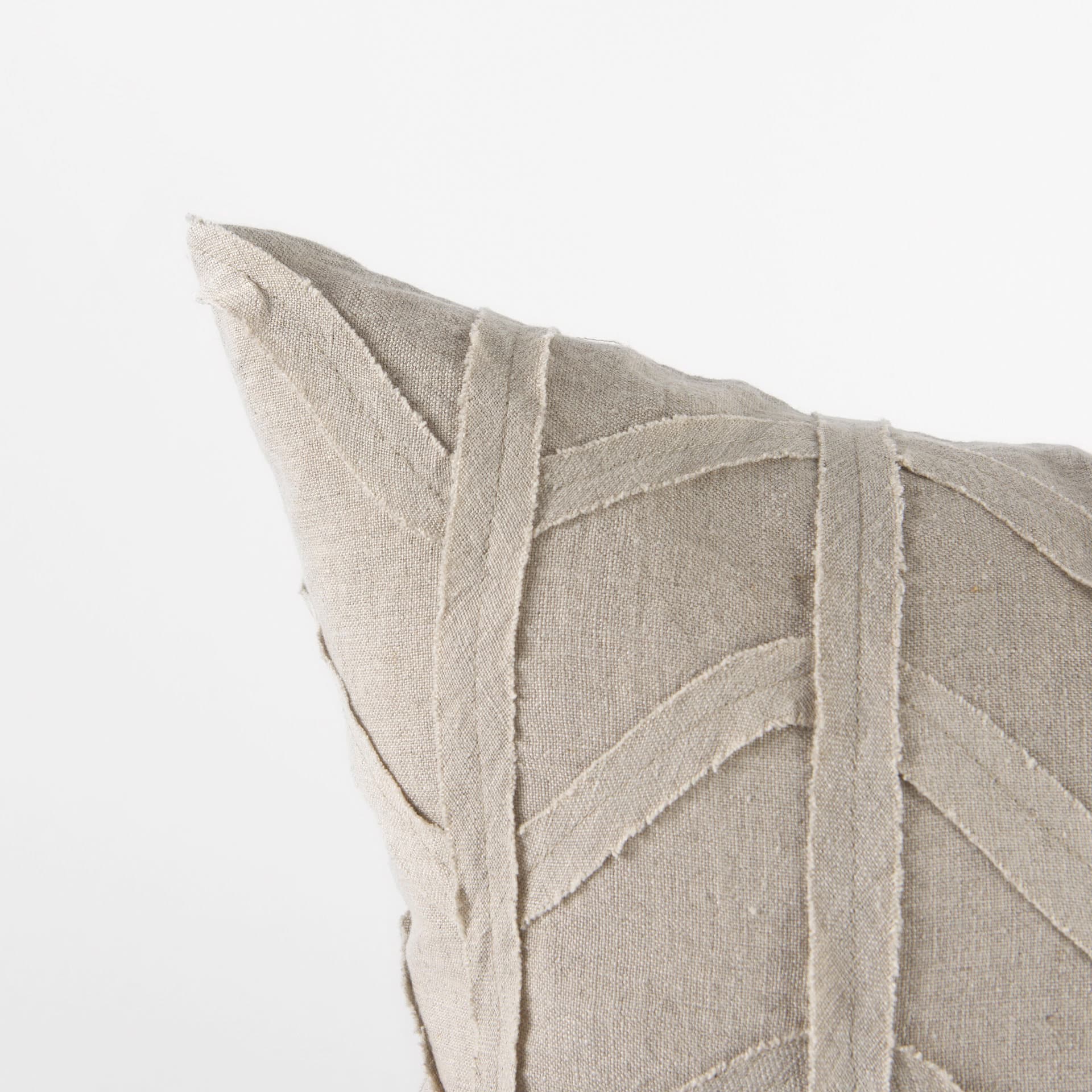 Ivivva 20x20 Beige Fabric Textured Pillow Cover — product photograph