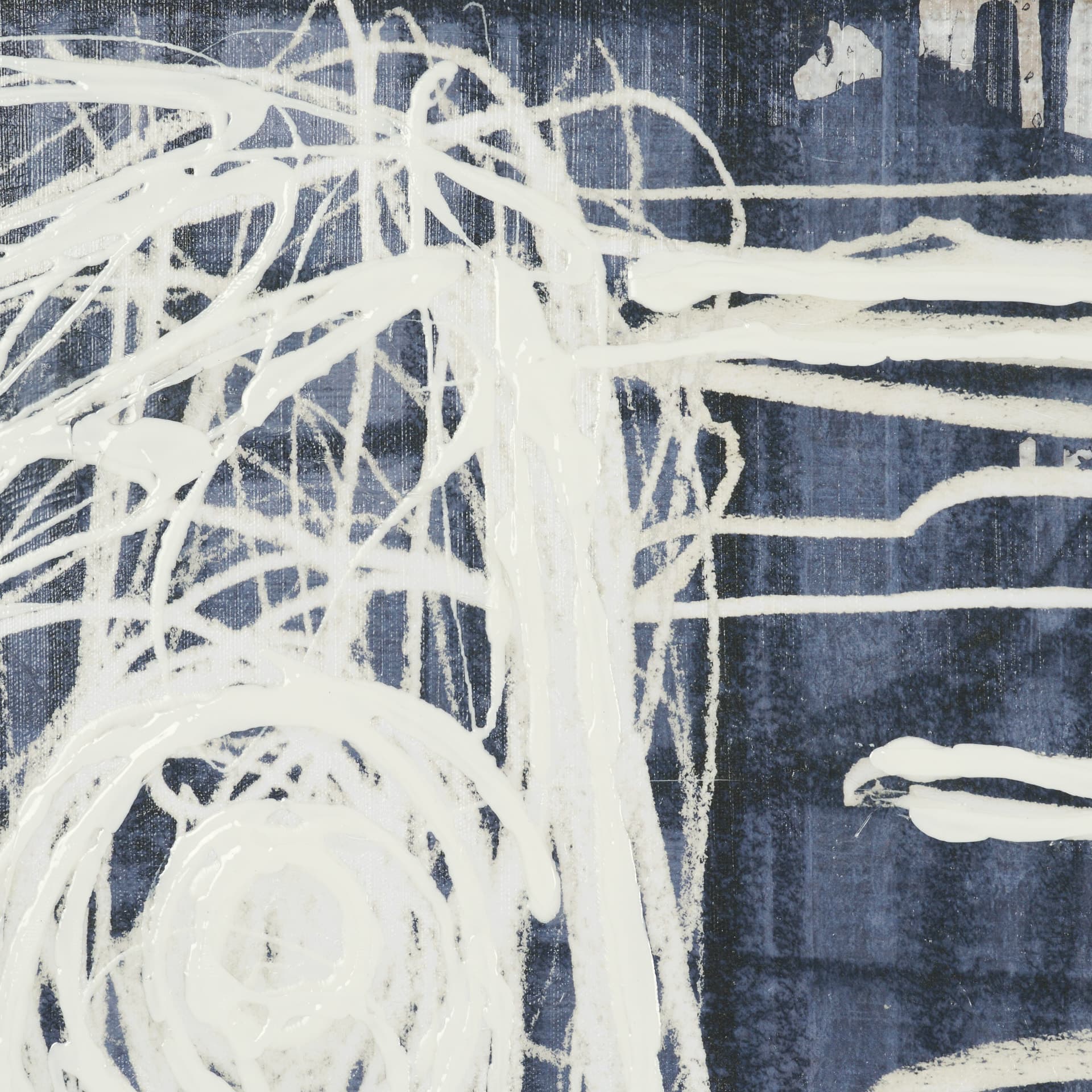 Intuition II by Mercana Studio Hand-Embellished Textured Framed Canvas Artwork — product photograph