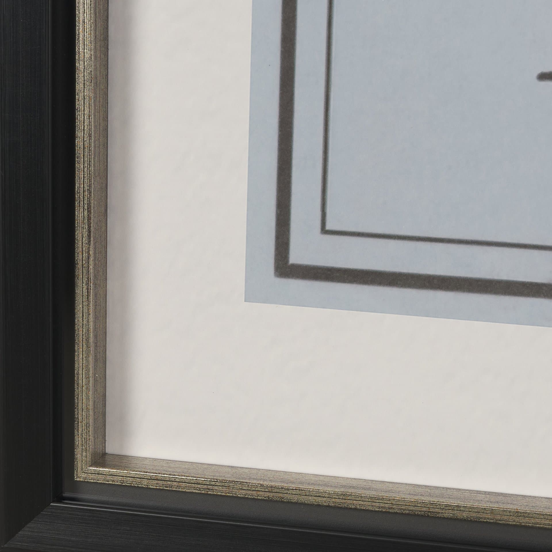 Ephemera Architecture by The Vintage Collection Hand Embelished Framed Artwork Matted under Glass — product photograph