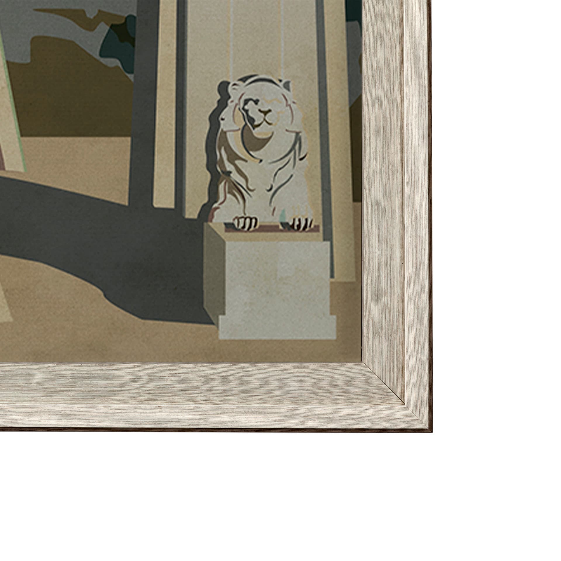 Vancouver Go Canada (XL) by Mercana Studio a Hand Embellished Decograph Framed Art Print under Glass — product photograph