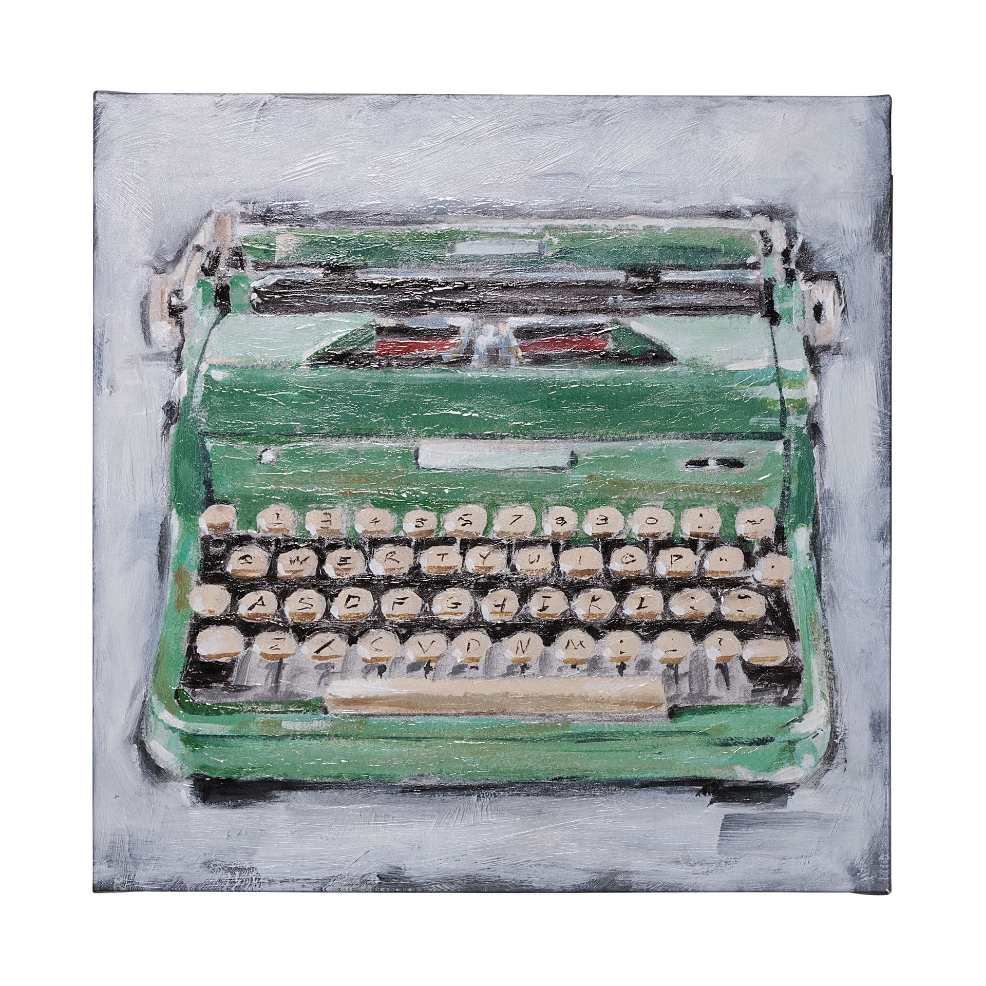 Vintage Typewriter II by Ethan Harper a Hand Embellished Textured Canvas — product photograph