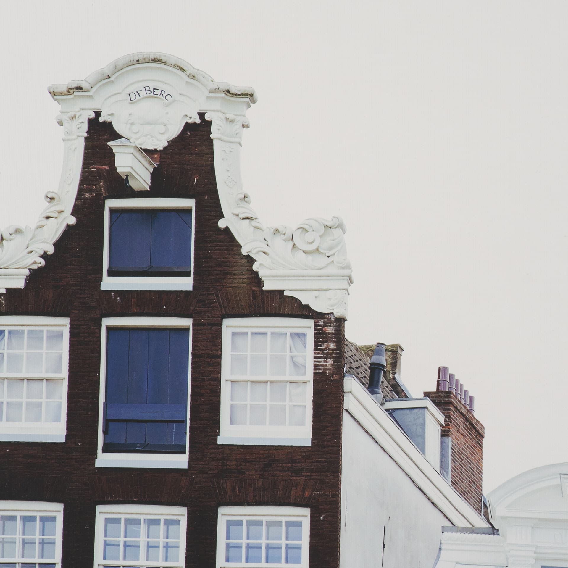 Beautiful Buildings by Irene Sucocki Framed Art Print Matted under Glass — product photograph
