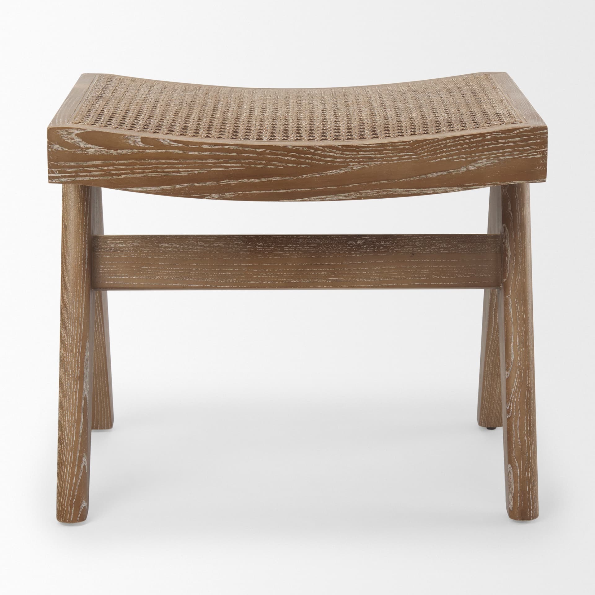 Arvin 21.7L x 17.7W x 18.1H Medium Brown Wooden Stool — product photograph